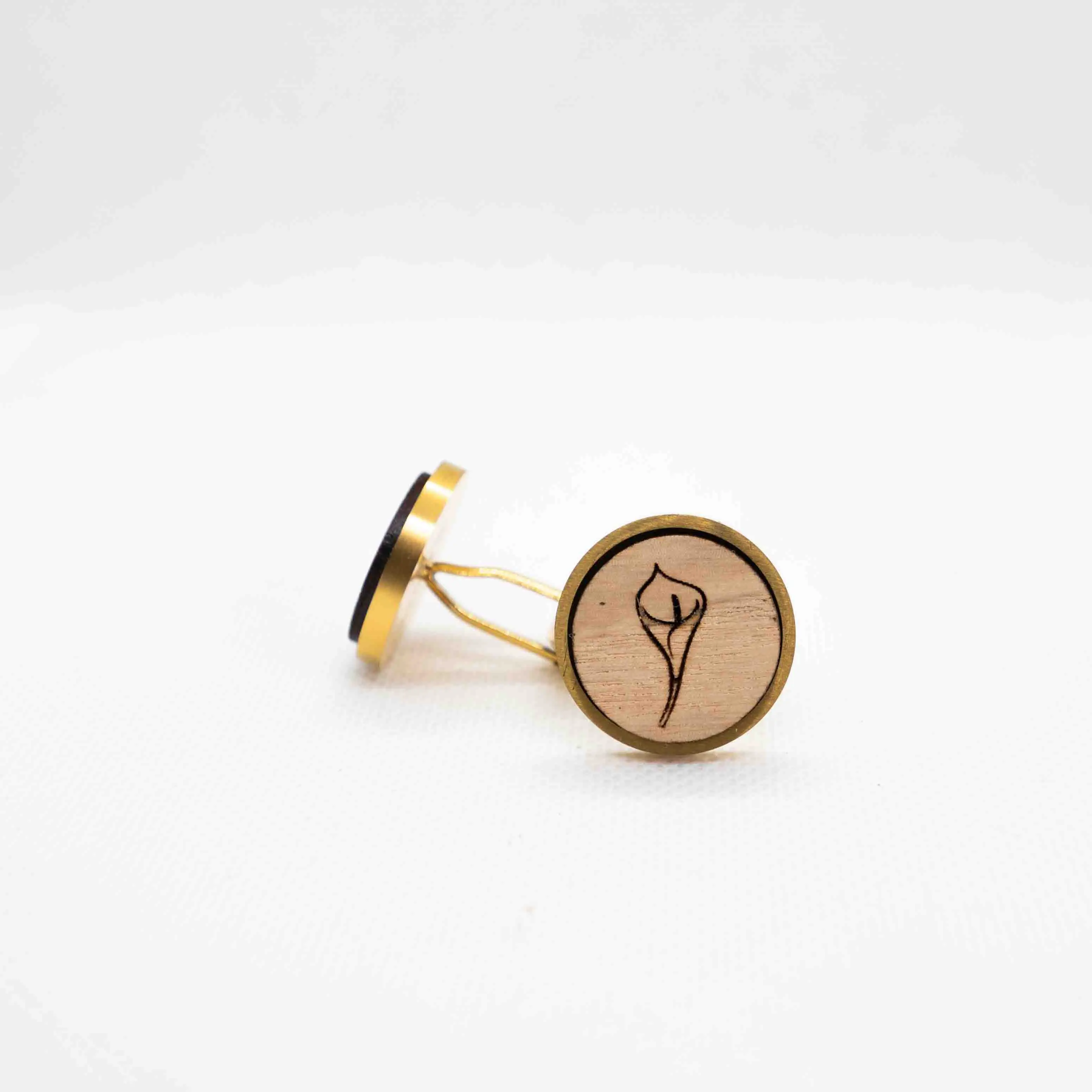 Calla Lily Flower Cufflinks