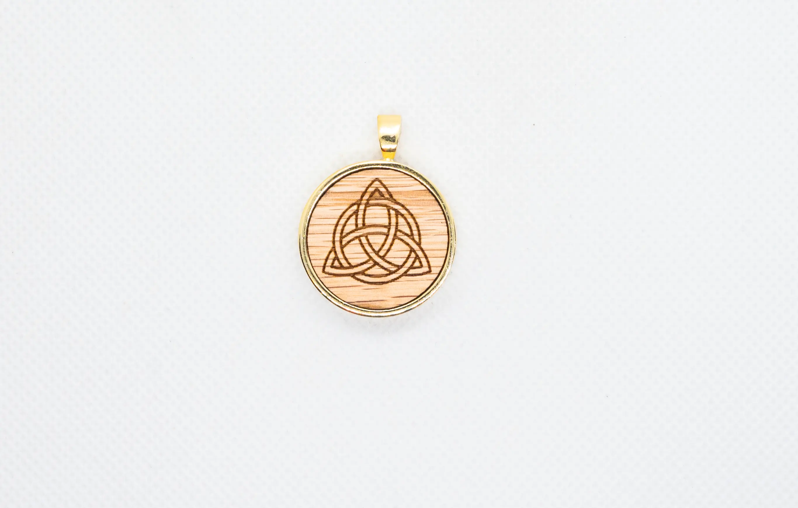 Celtic Knots Wood Pendant