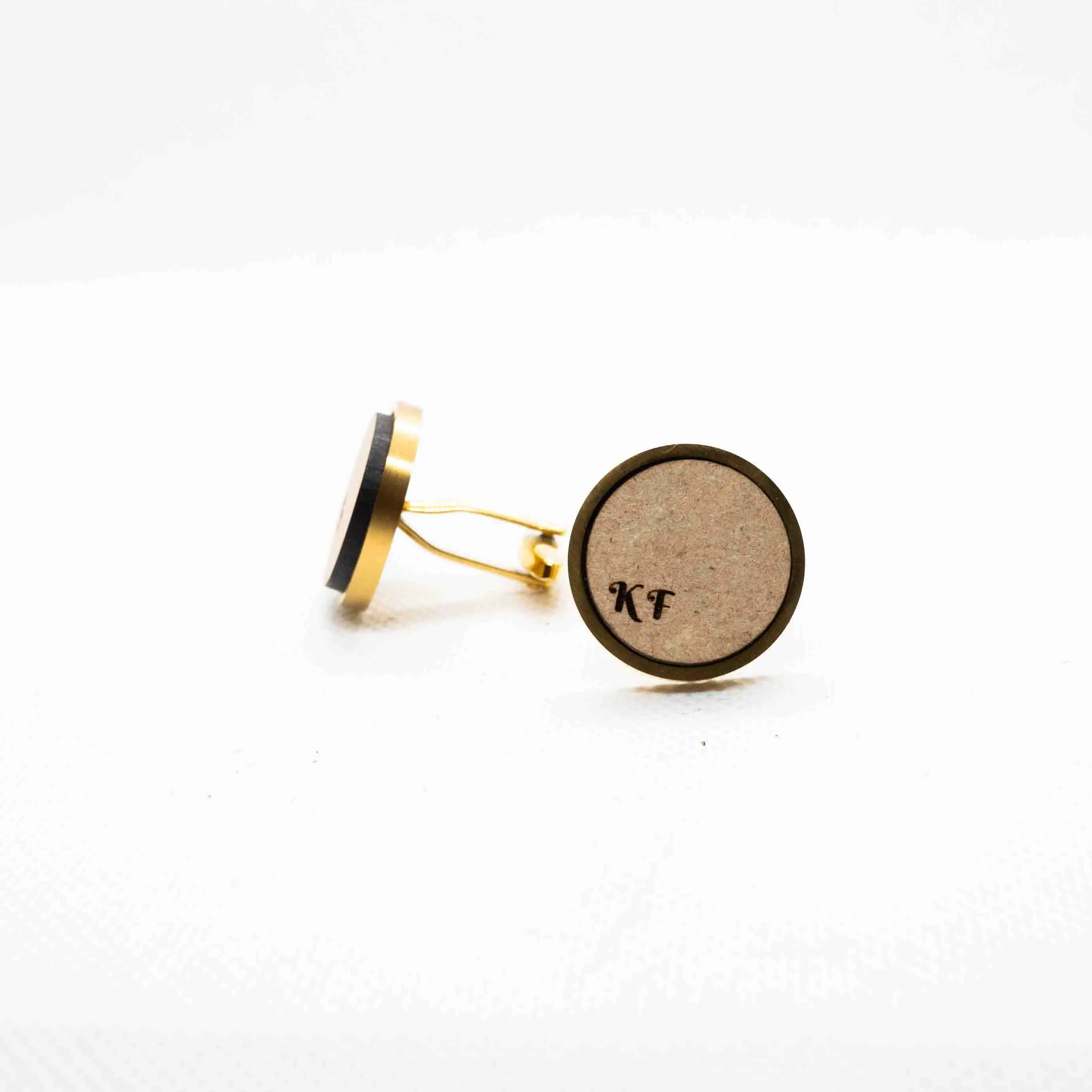 Custom initials  Wooden Cufflinks