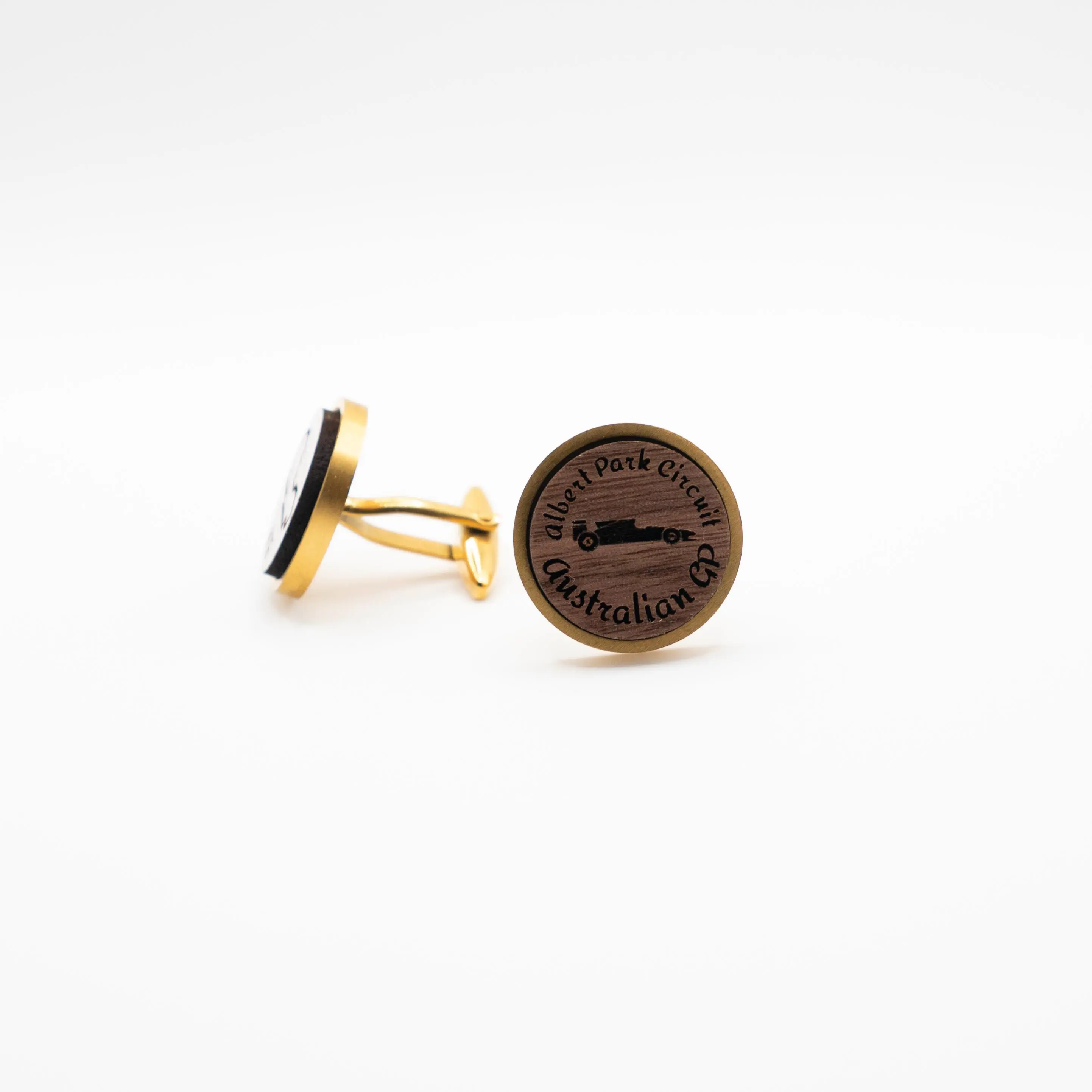 Australia F1 Grand Prix Wooden Cufflinks