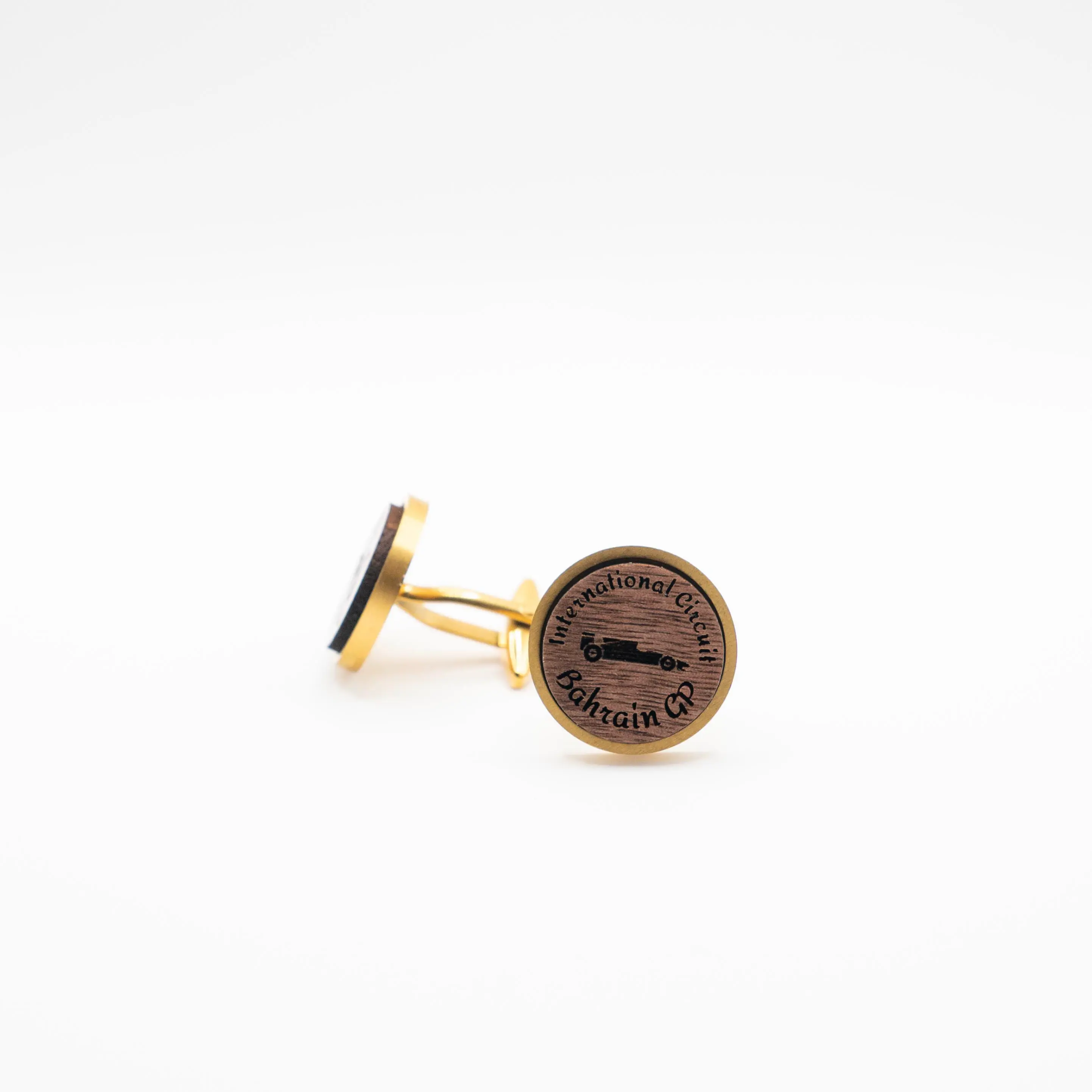 Bahrain F1 Grand Prix Wooden Cufflinks