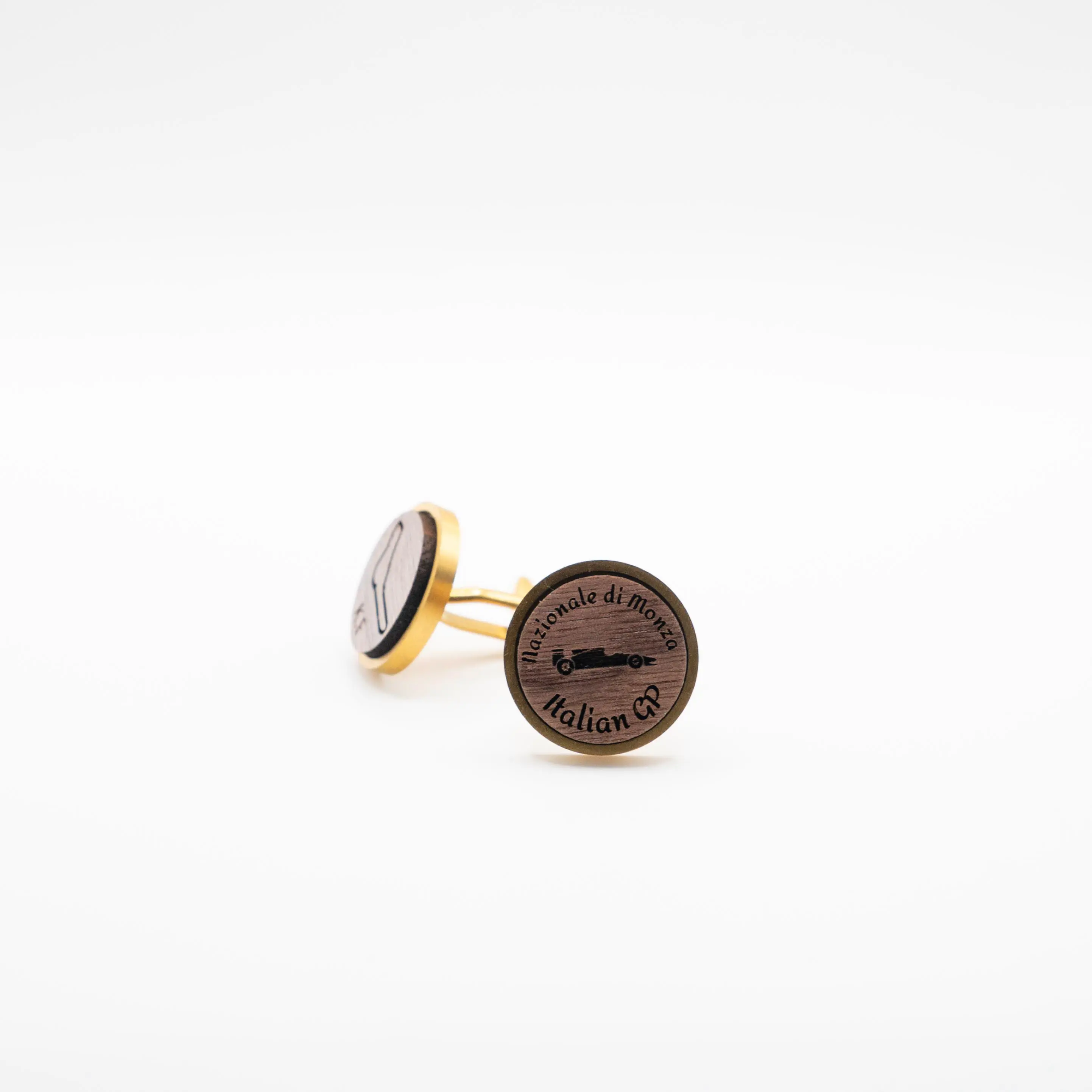 Italian F1 Grand Prix Wooden Cufflinks