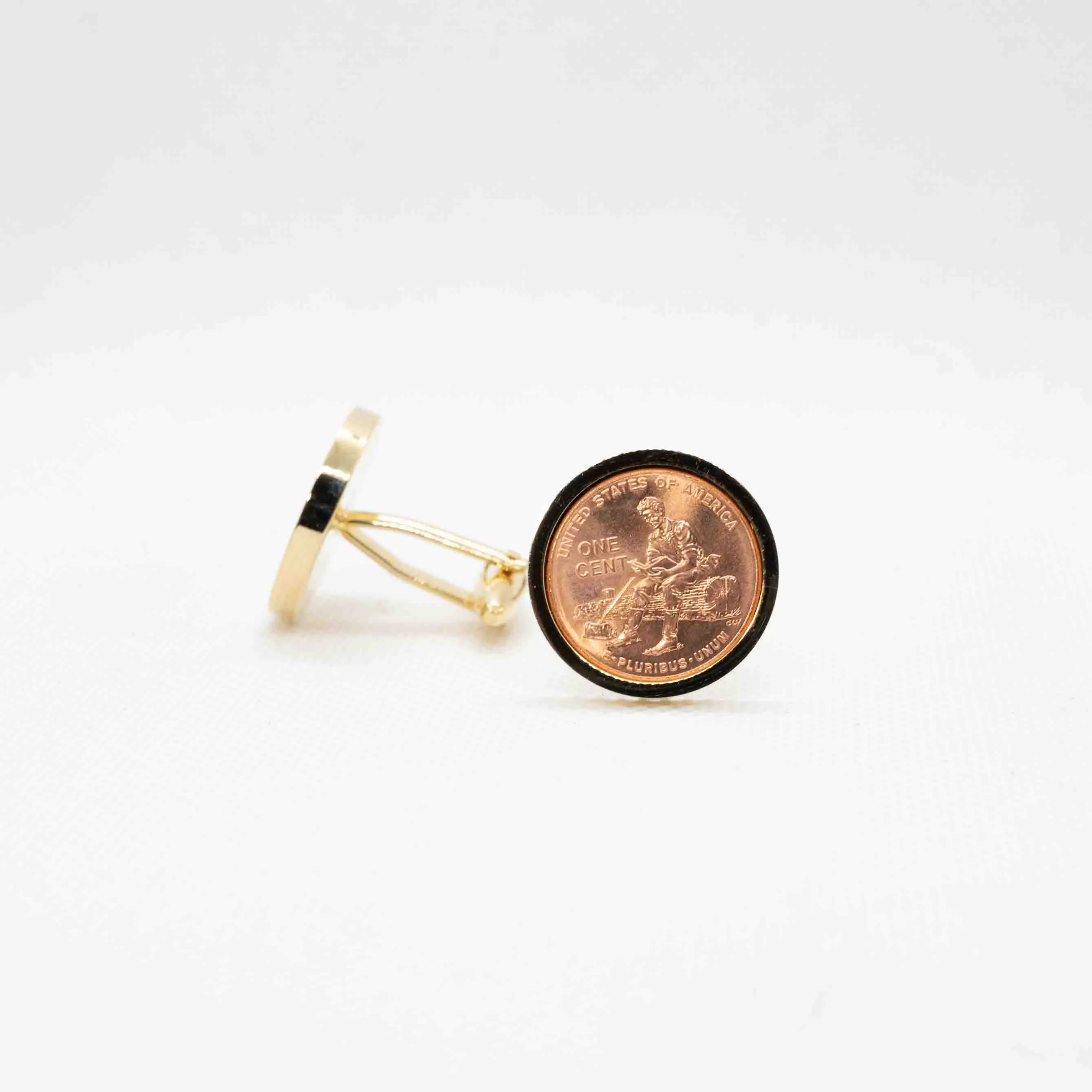 America One Penny Lincoln Cent  Coin Cufflink