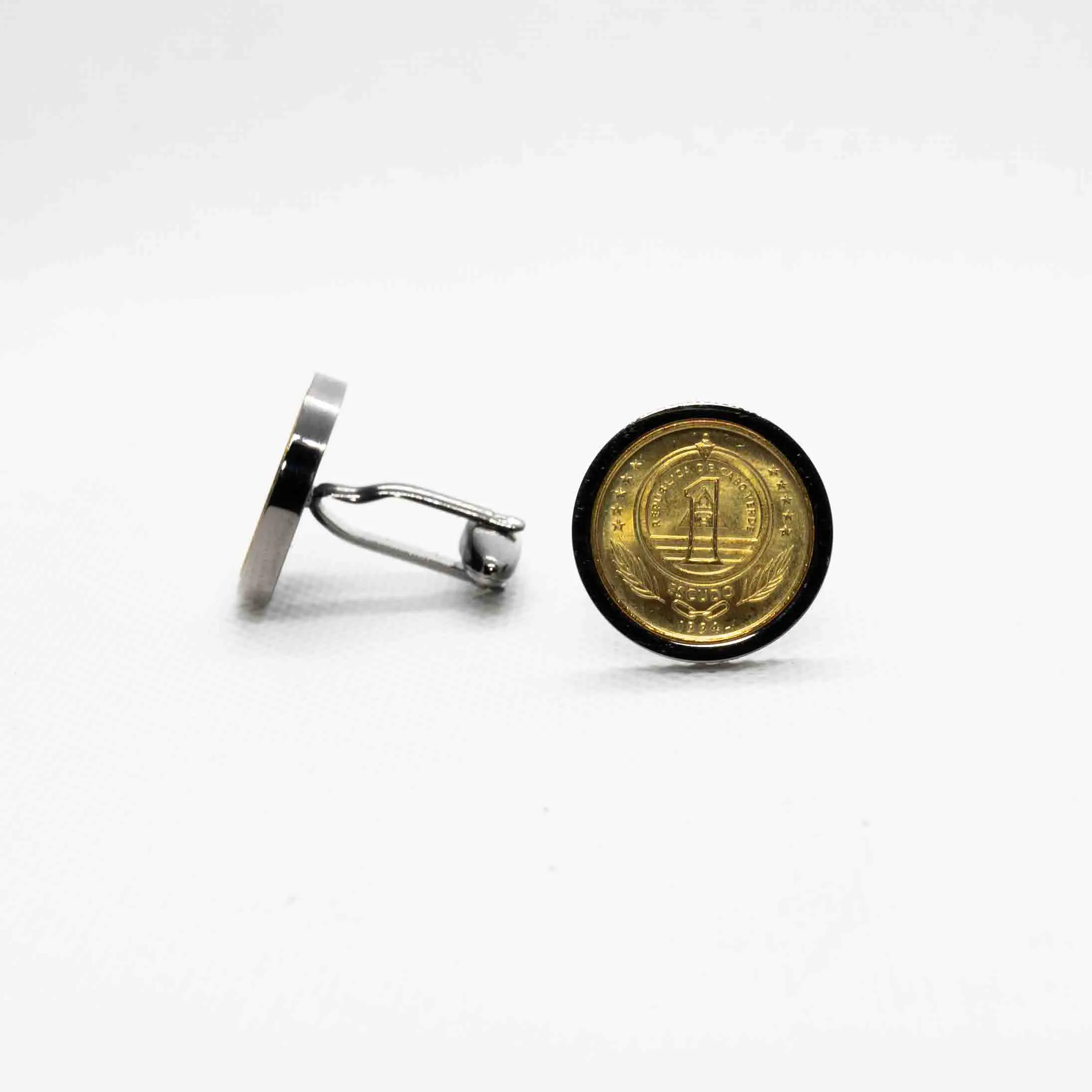 Cape Verde 1 Escudo Cufflinks