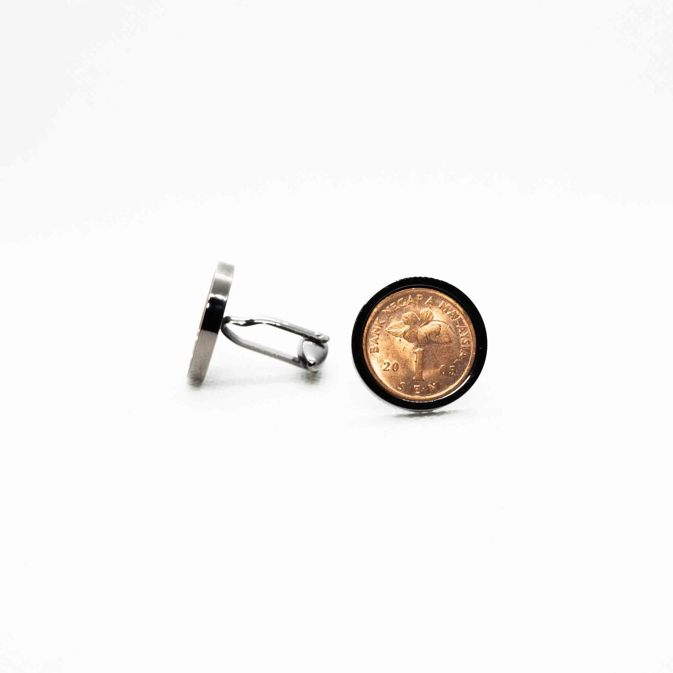 Malaysia 1 Sen Coin Cufflinks