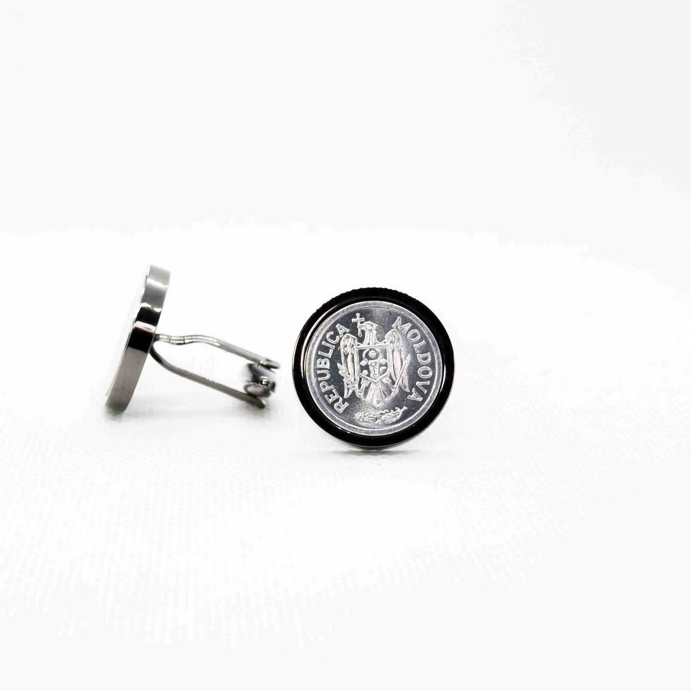 Moldova 25 Bani Coin Cufflinks