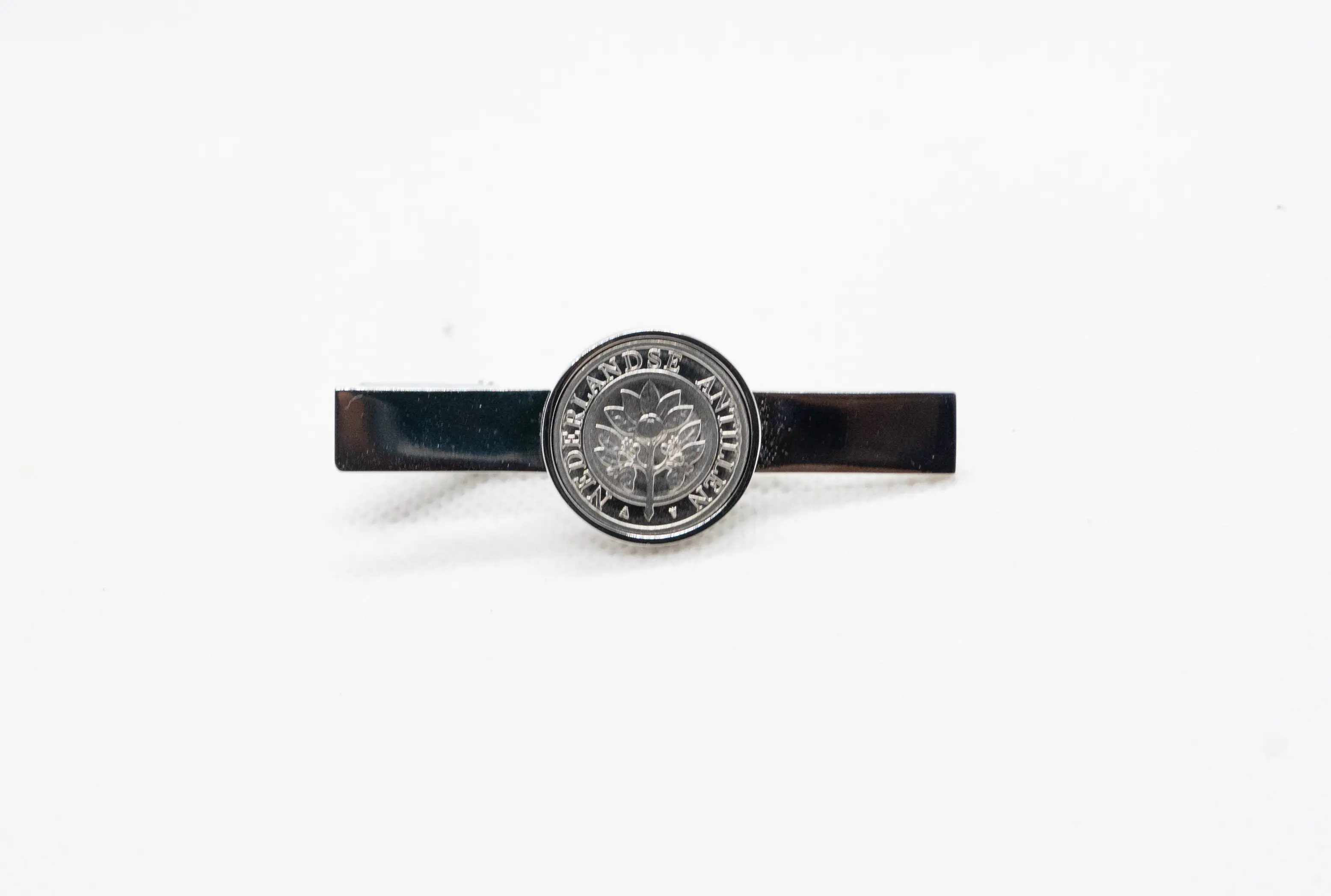 Netherlands Antilles 10 Cents Tie Clips