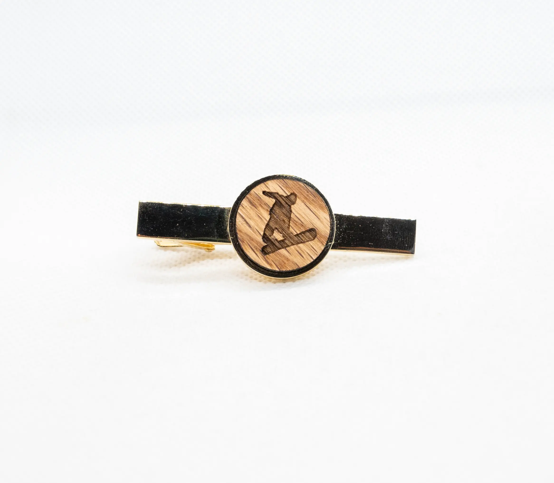 Snowboarding V Tie Clips