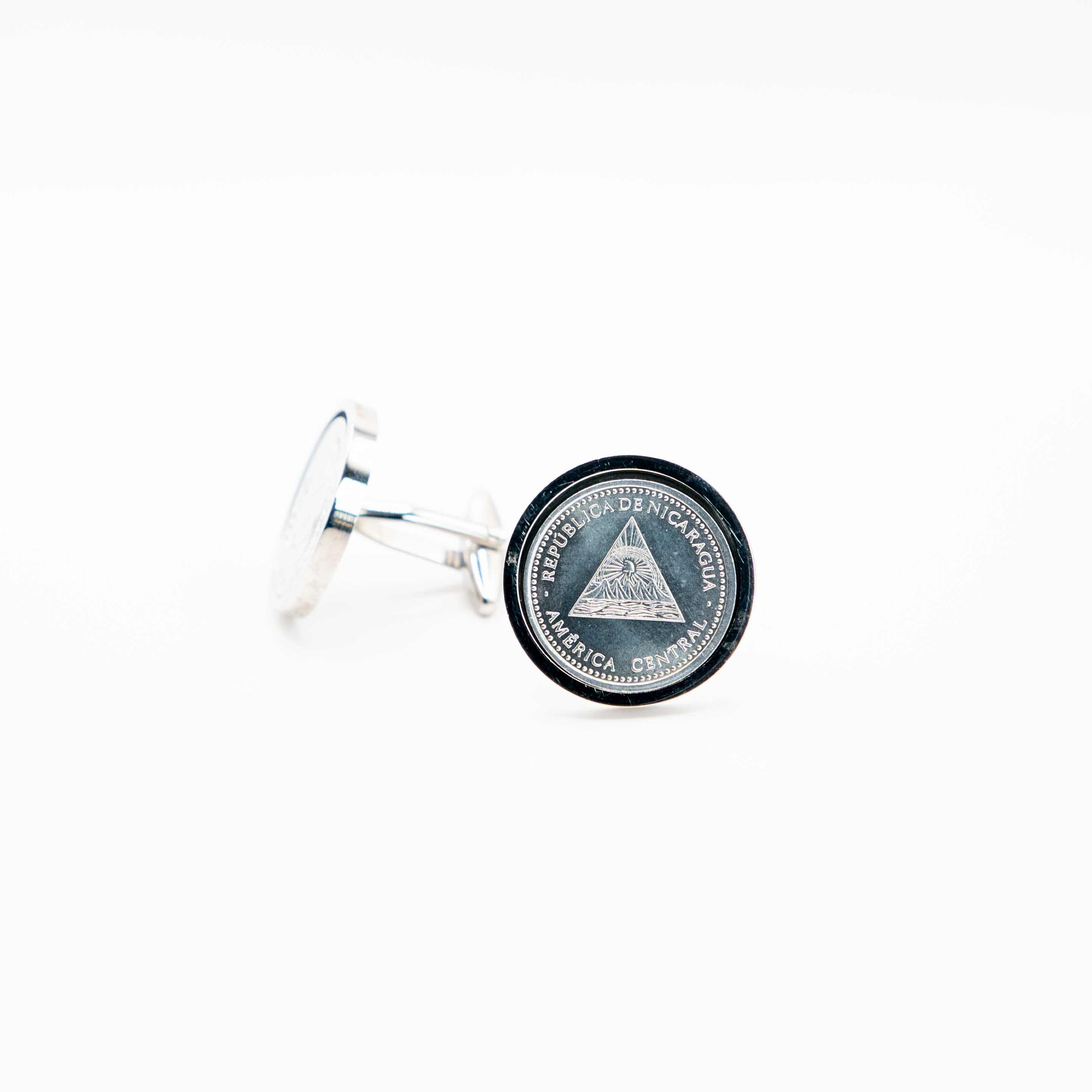 Nicaragua 10 Centavos Coin Cufflinks