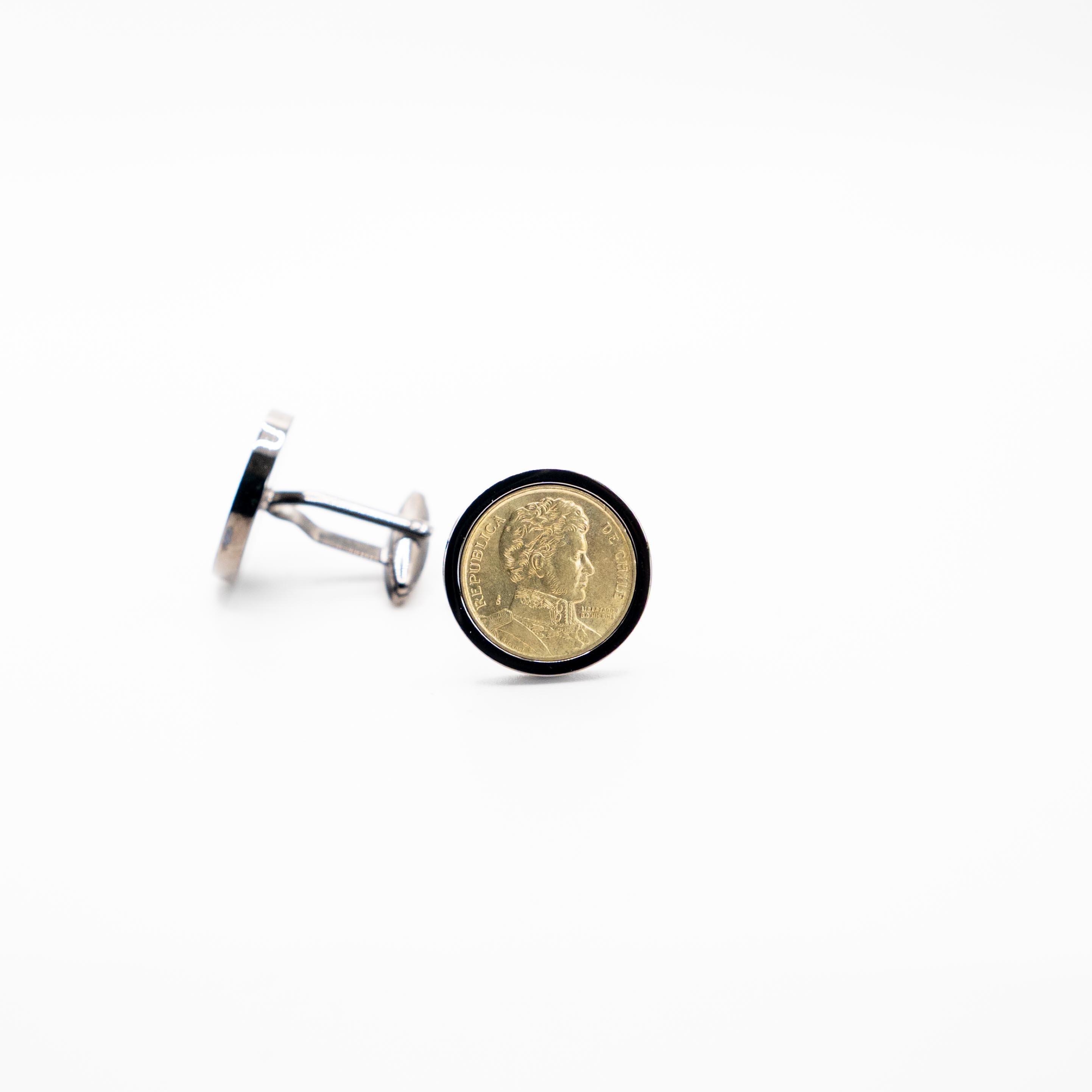 Chile 1 Peso Cufflinks