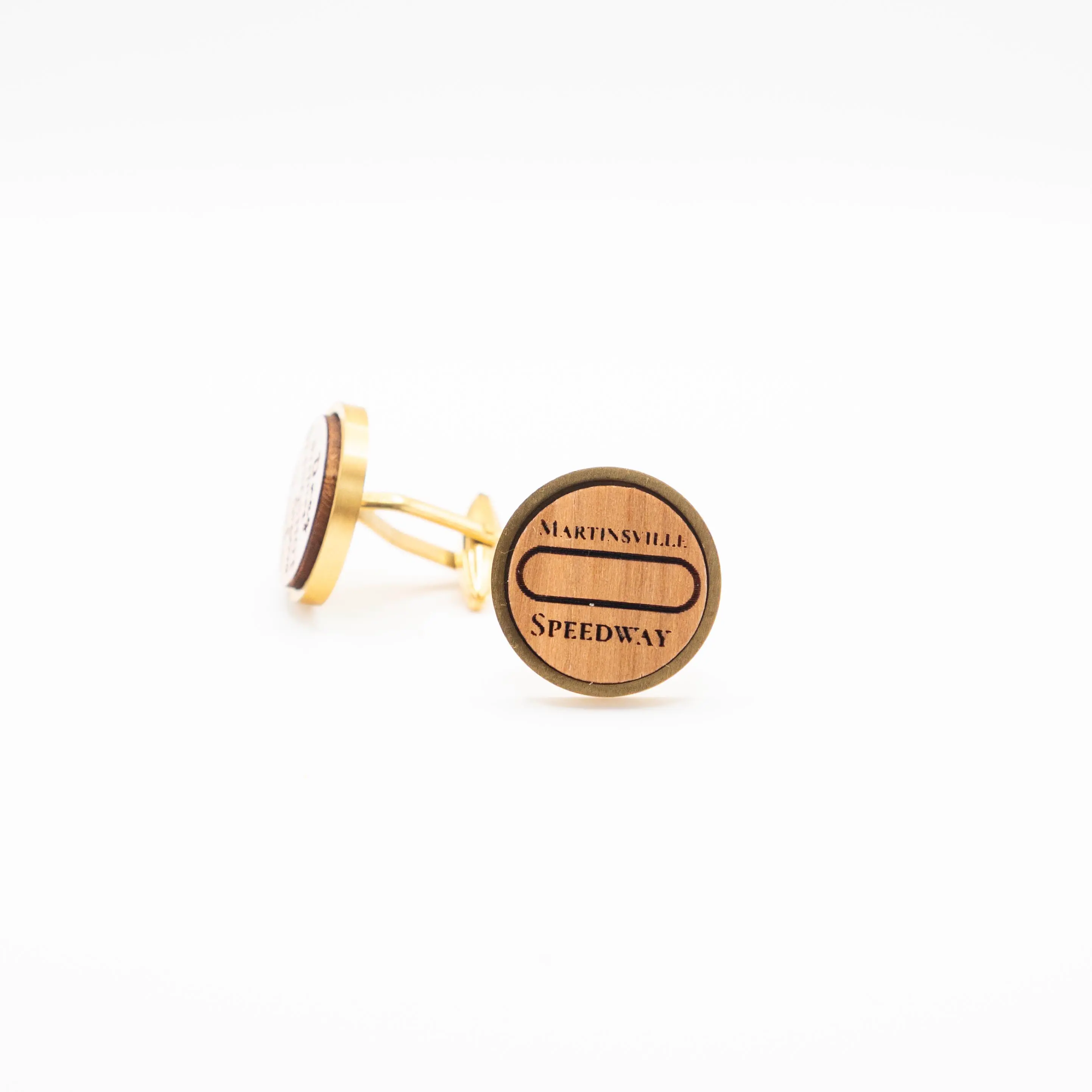 Nascar Martinsville Speedway Wooden Cufflinks