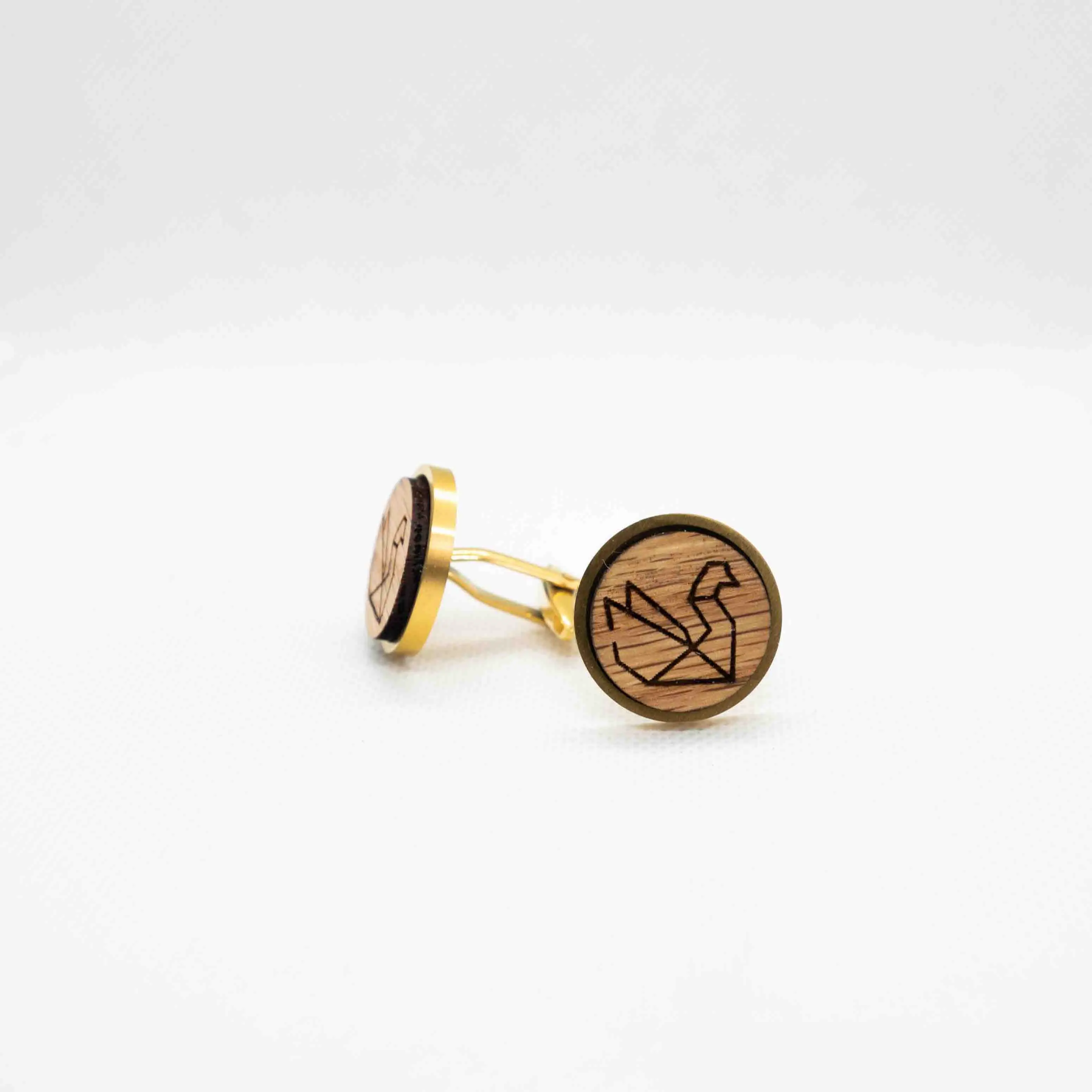Swan Origami Cufflinks