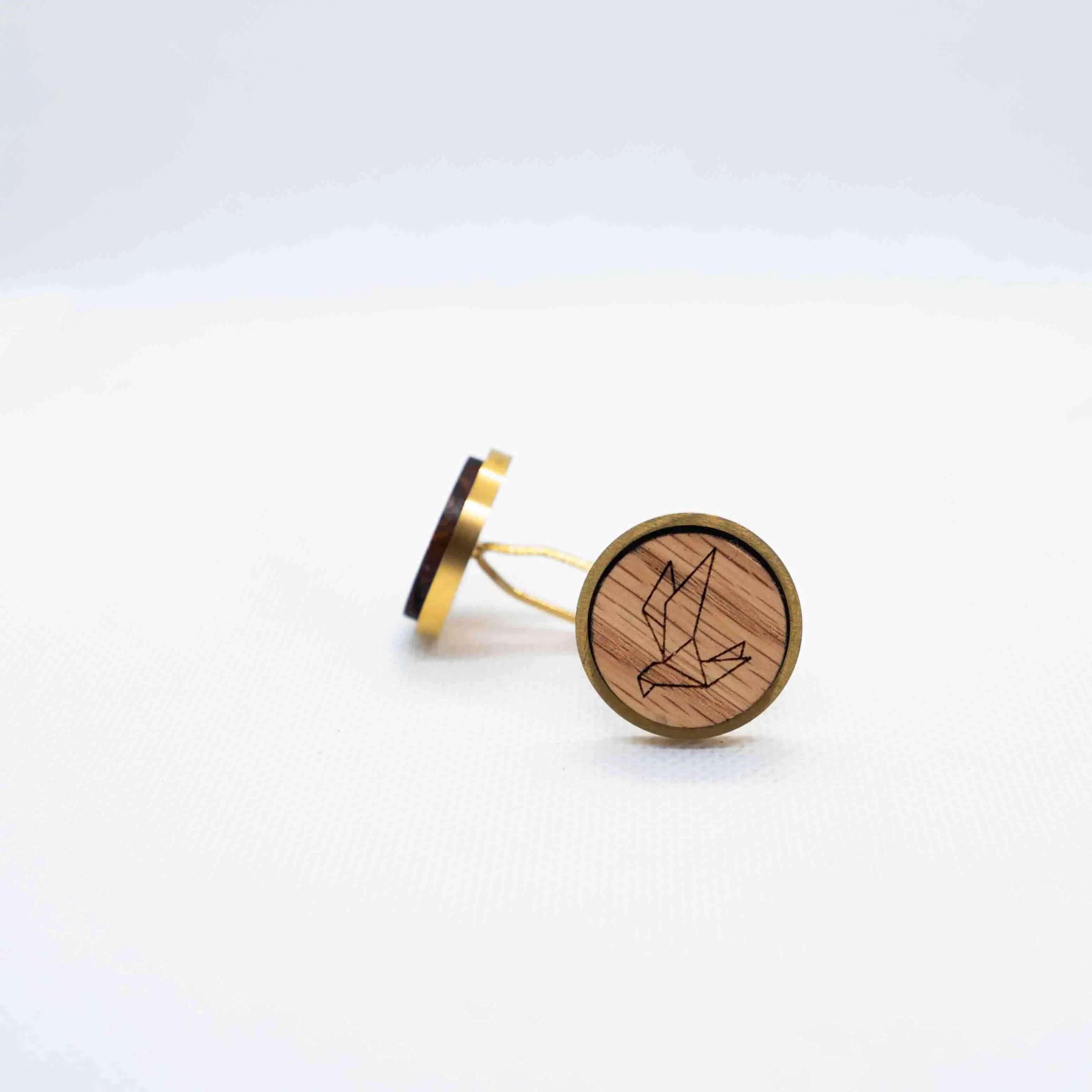 Hummingbirds II Origami Cufflinks