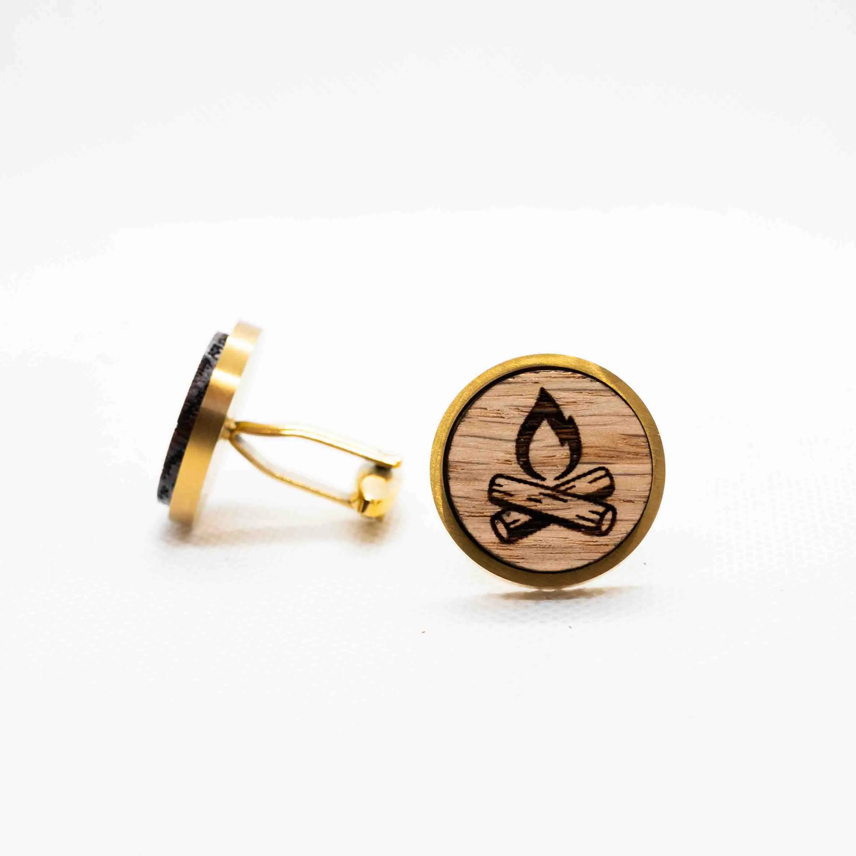 Outdoors Camp Fire Cufflinks
