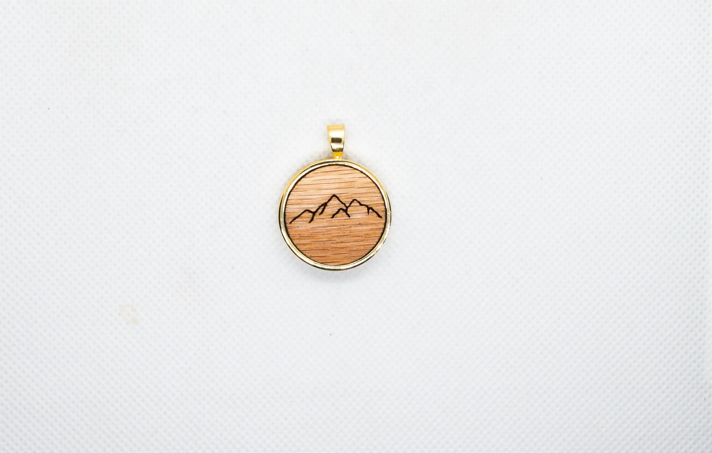Mountain Wood Pendant