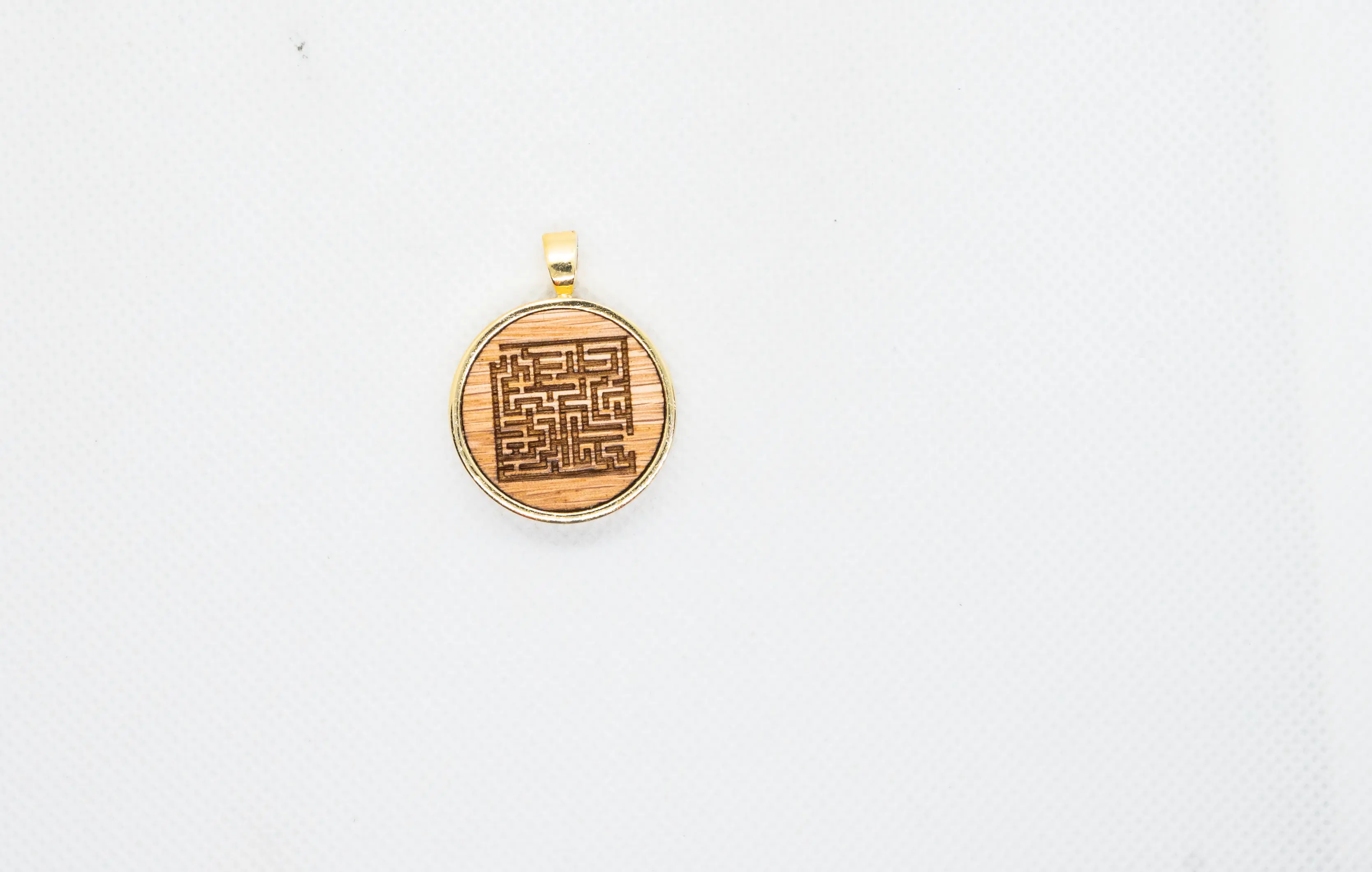 Maze Wood Pendant