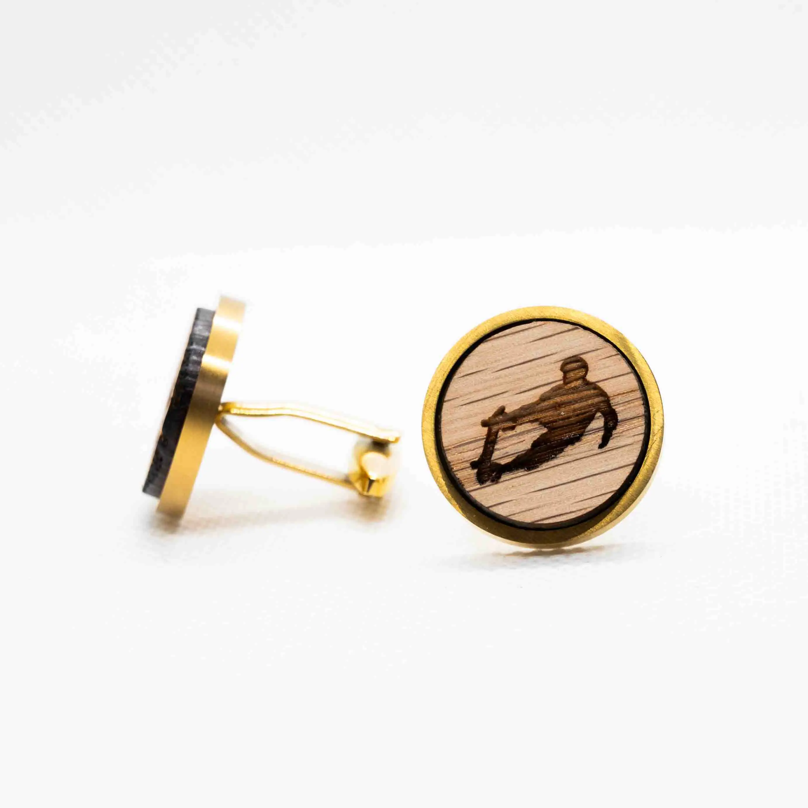 Skateboard Wooden Cufflinks