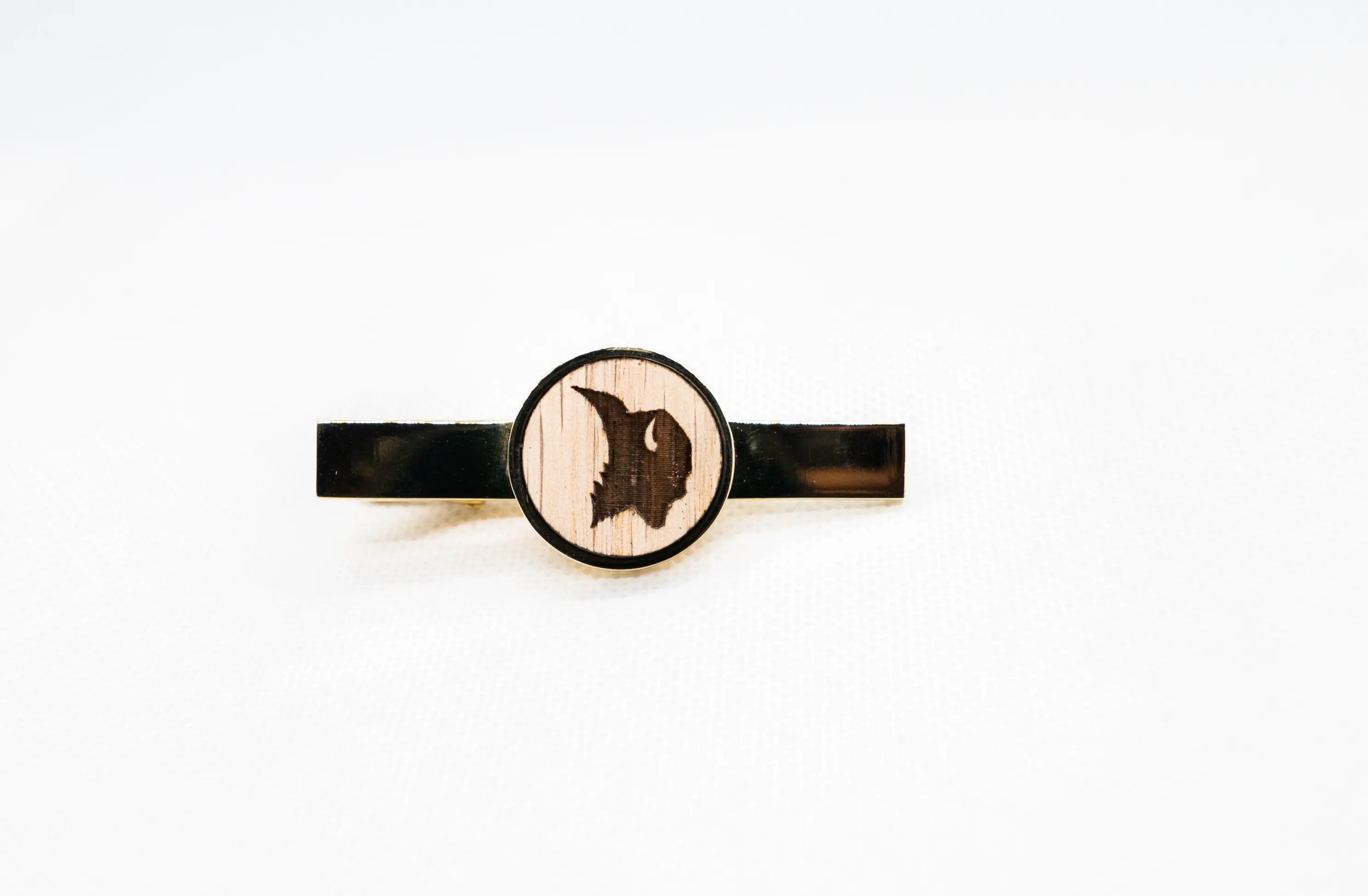 American Bison Buffalo Head Tie Clips