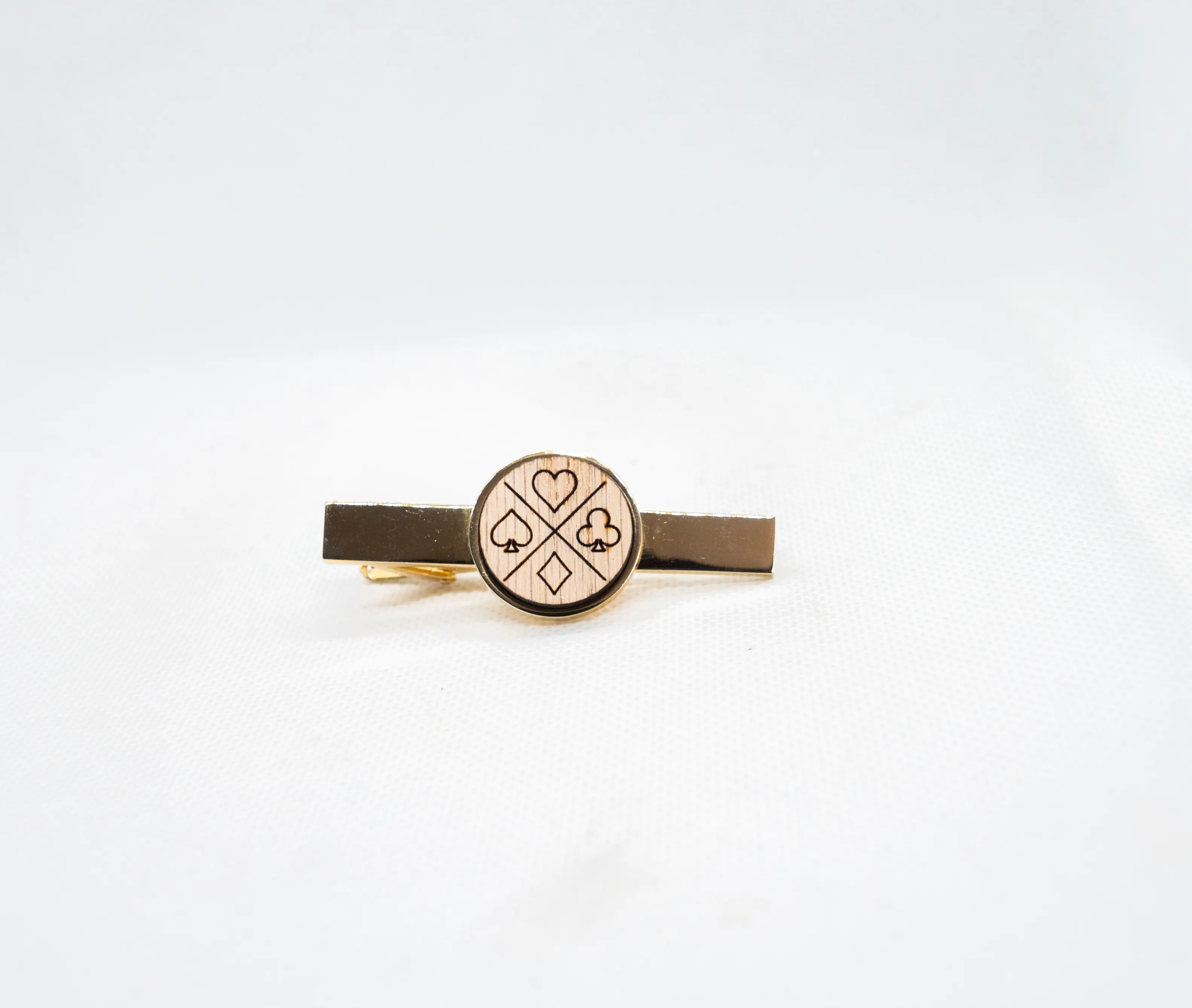 Playing Card Suits Tie Clips