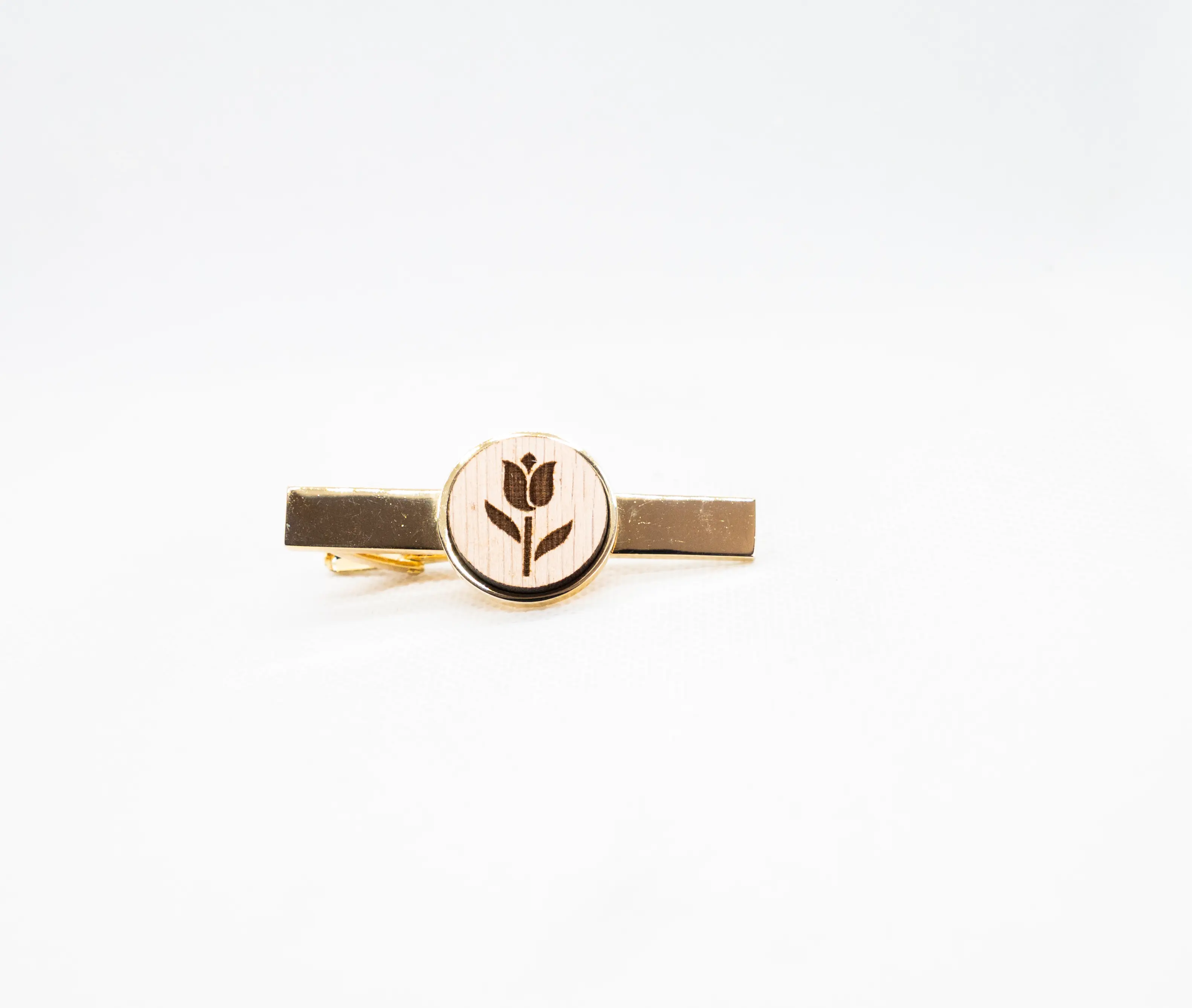 Rose Flower  Tie Clips