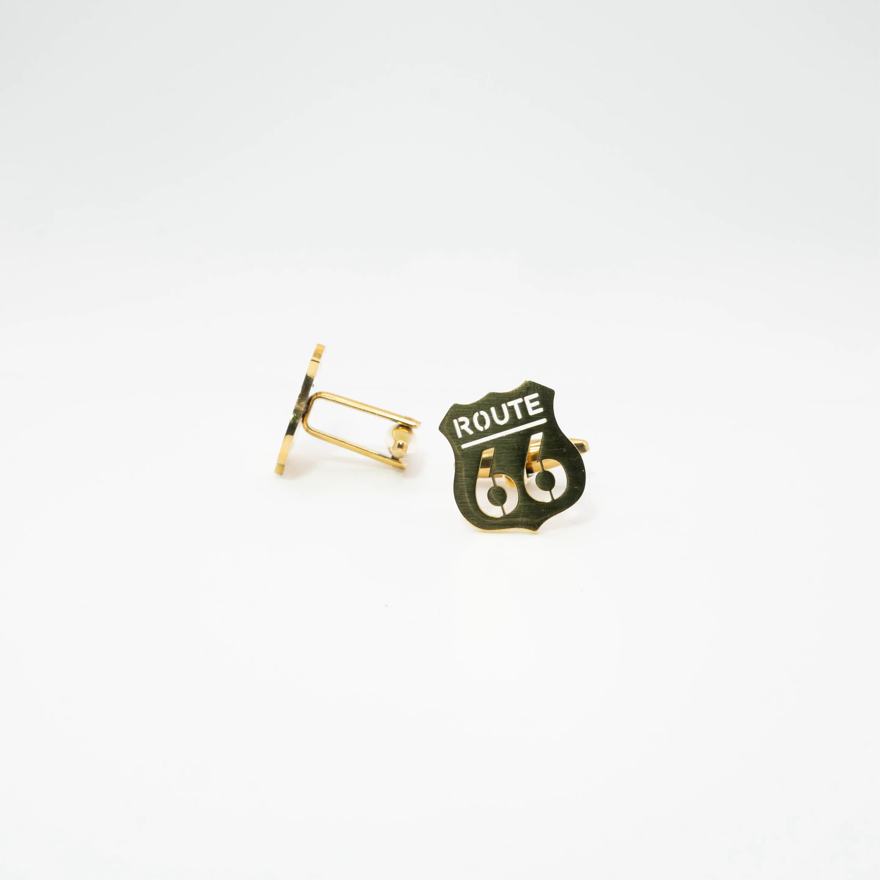 Route 66  Gold Plated cufflinks
