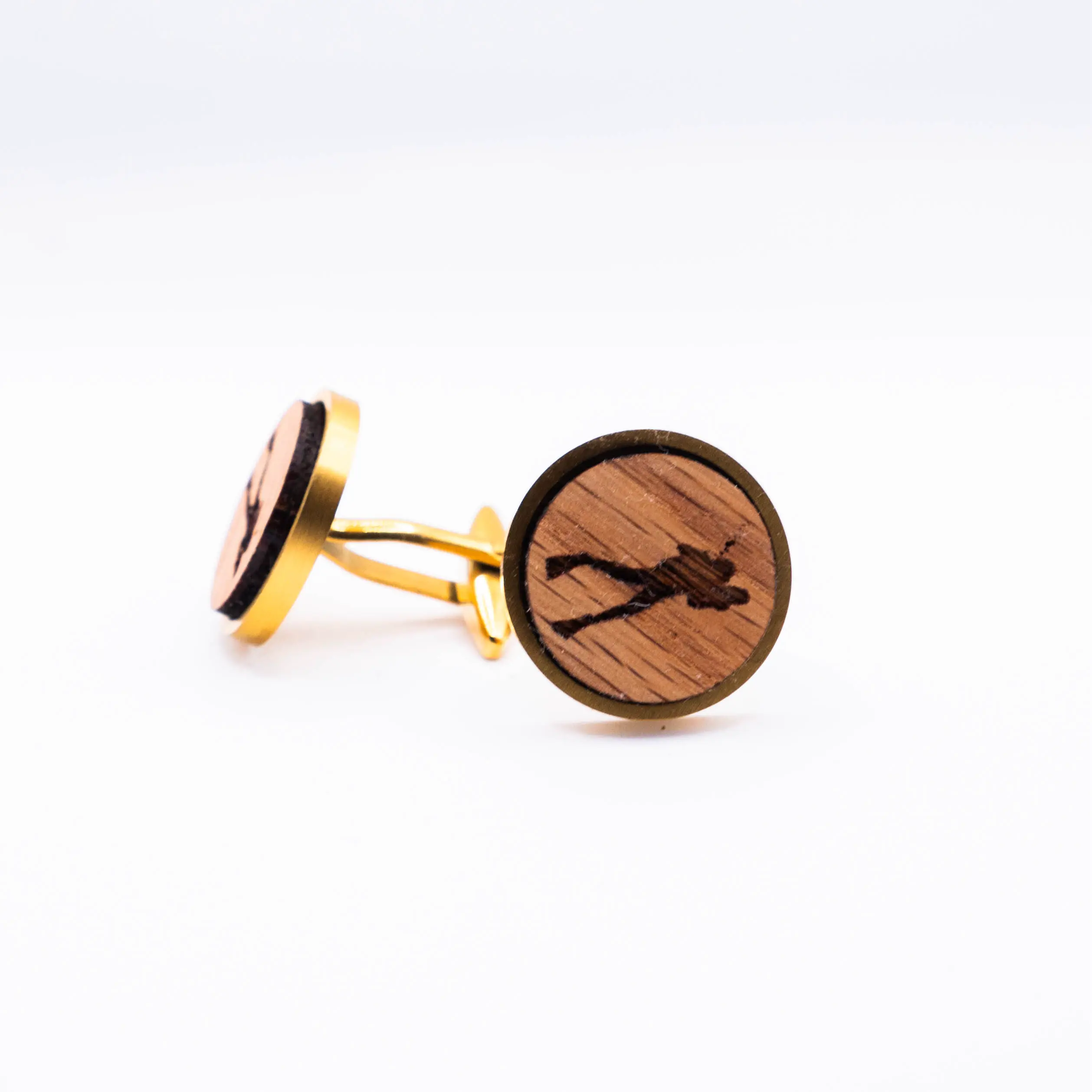 Scuba Diving Wooden Cufflinks