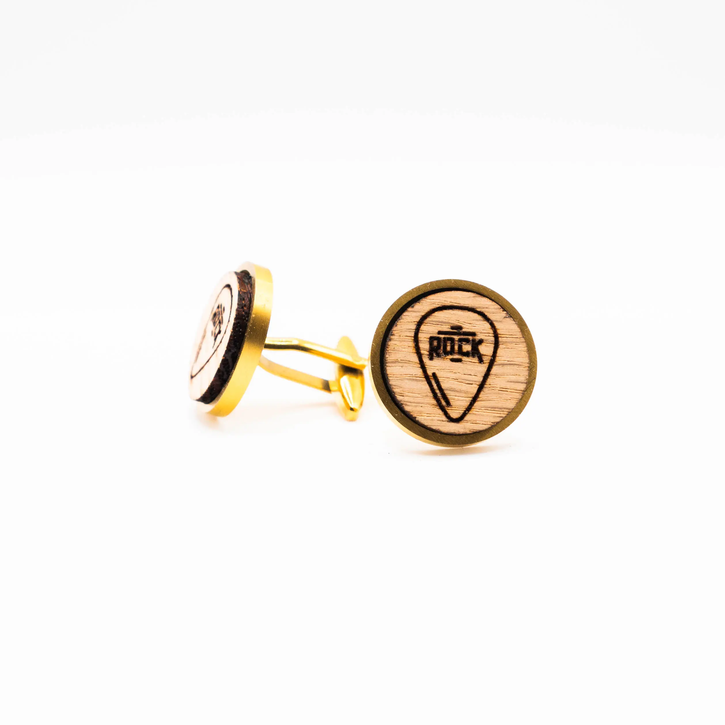 Music Guitar pick Wooden Cufflinks