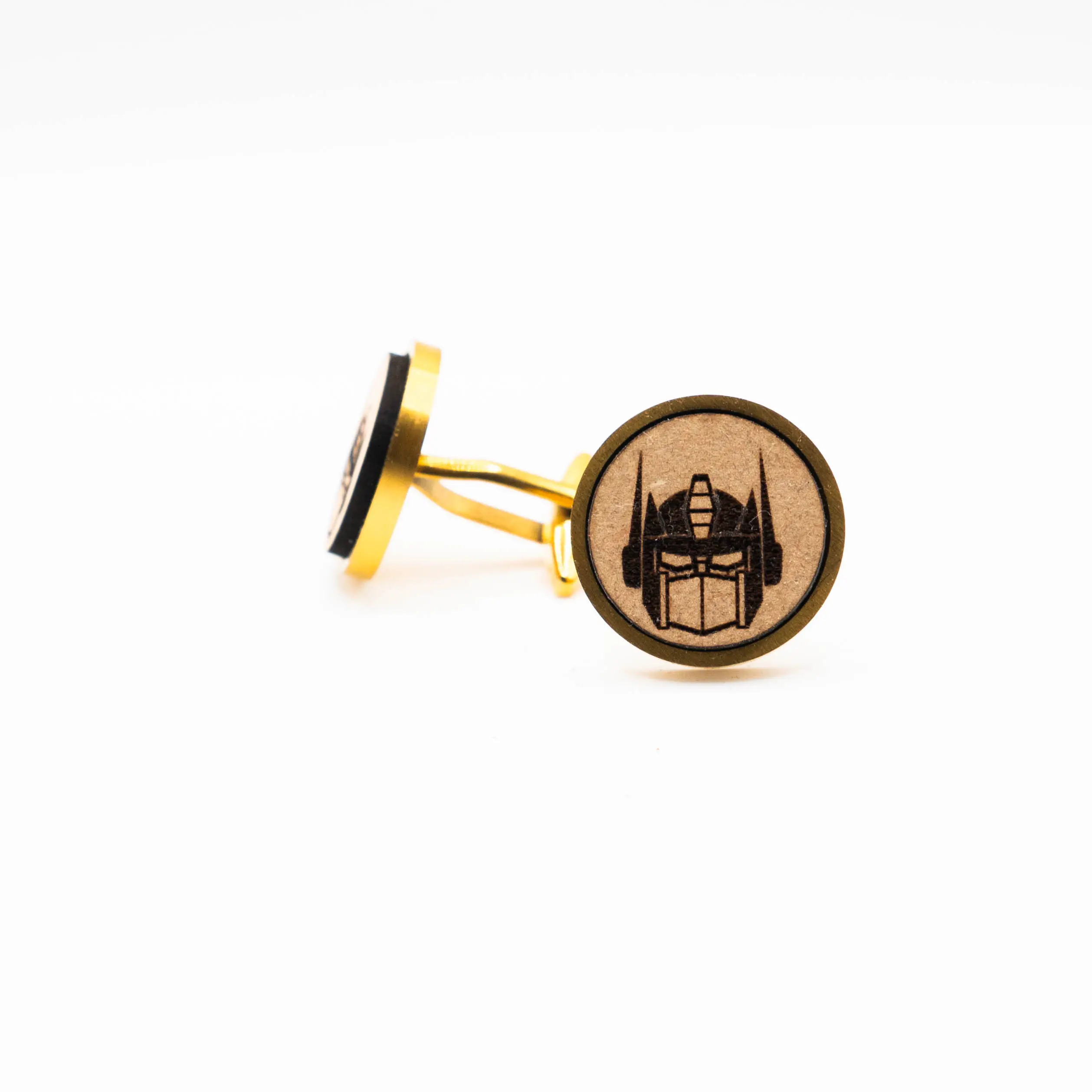 Optimus Prime Wooden Cufflinks