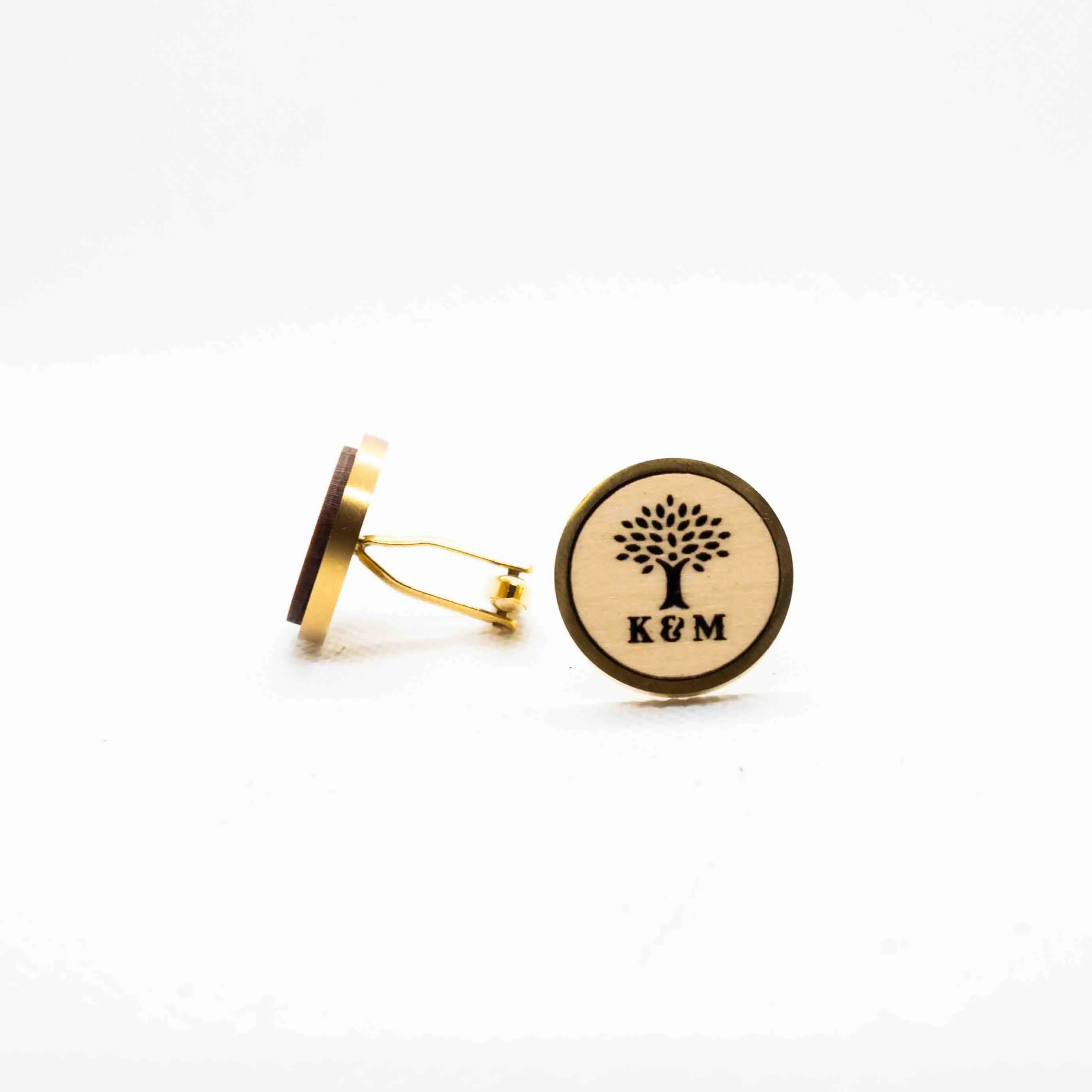 Custom Family Tree Wooden Cufflinks