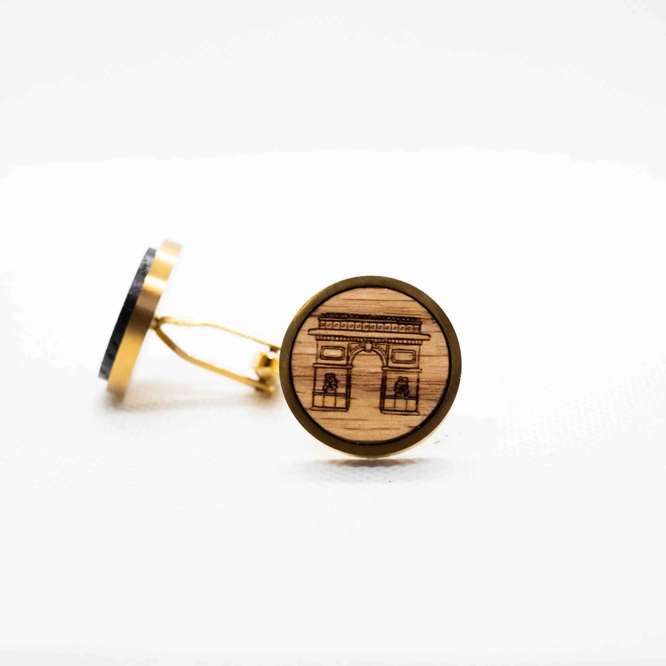 Arc de Triomphe Wooden Cufflinks