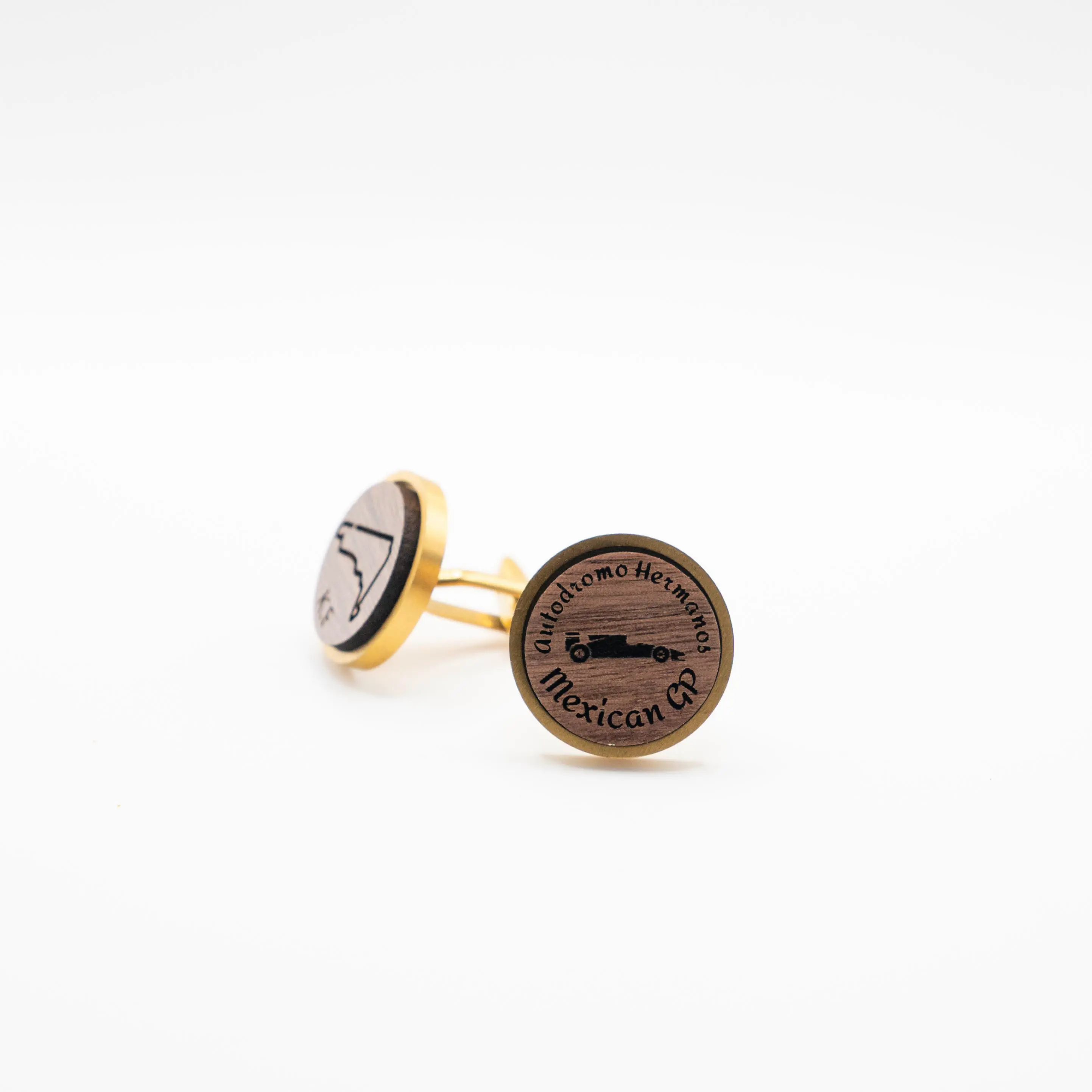 Mexican F1 Grand Prix Wooden Cufflinks