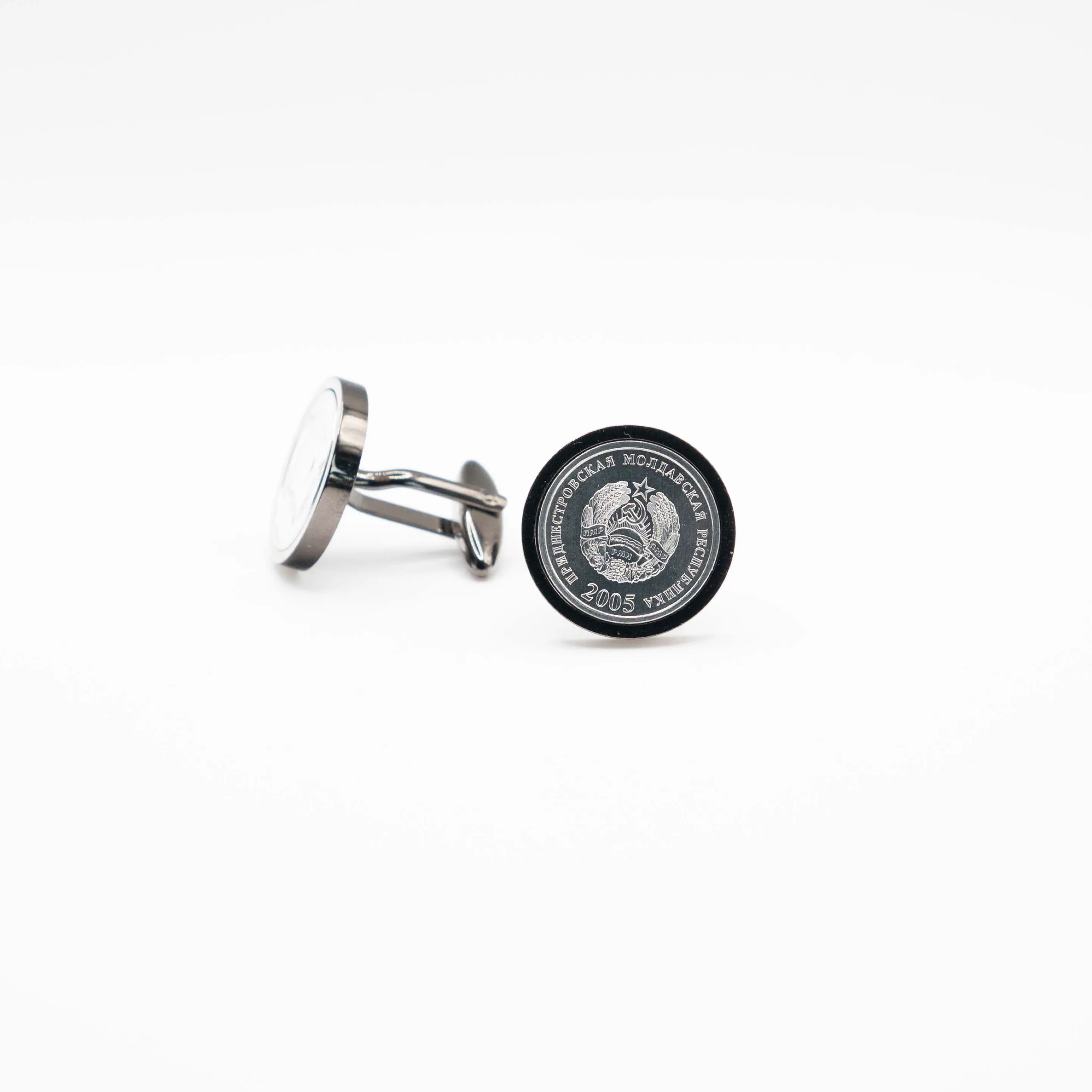 Transnistria 5 kopecks Coin Cufflinks