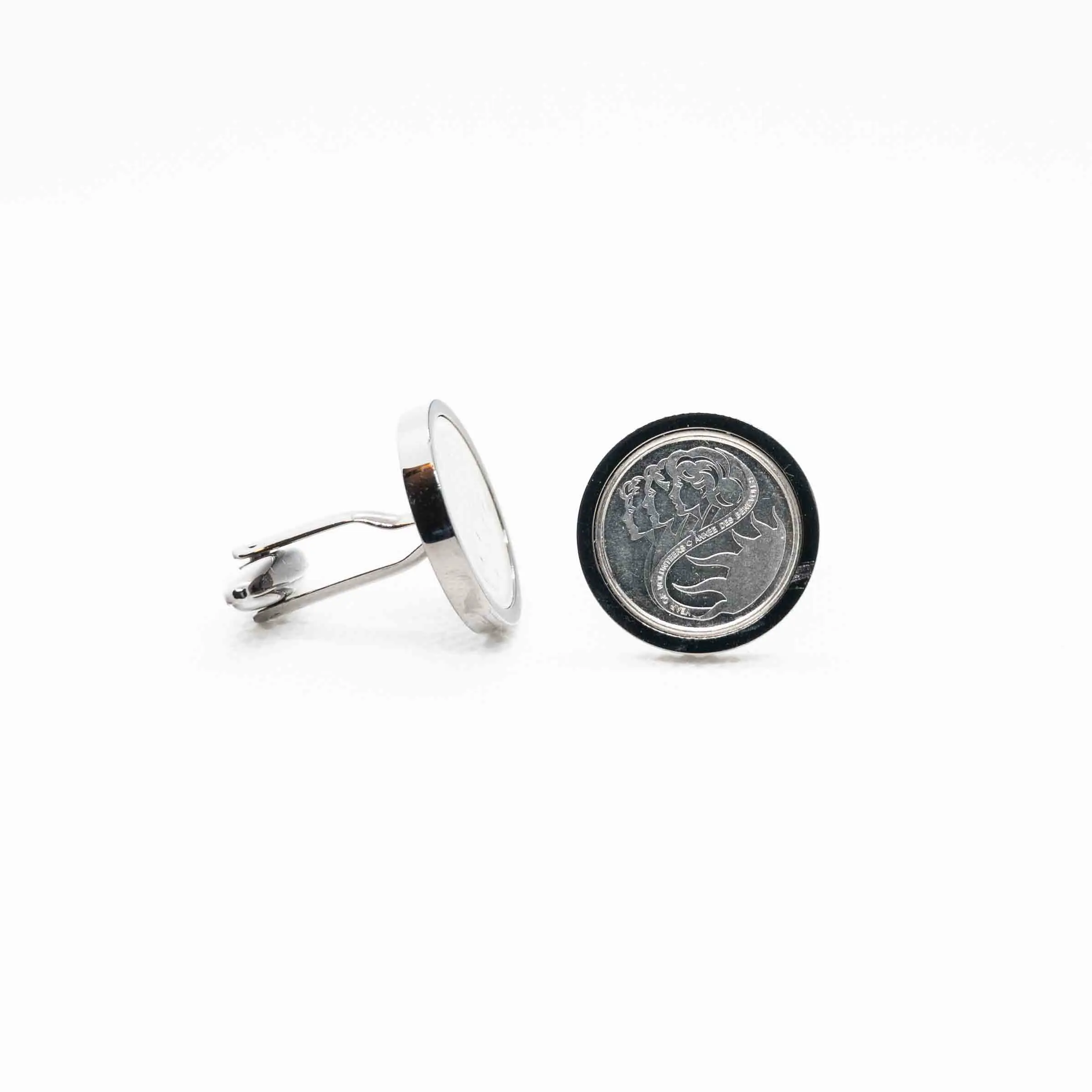 Canada 10 Cent International year of Volunteer Coin Cufflink