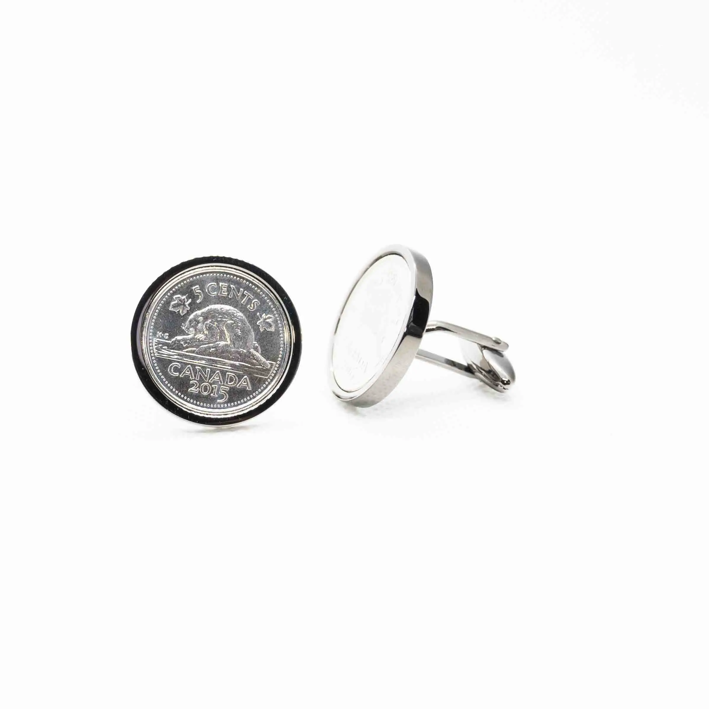 Canada 5 Cent Coin Cufflink