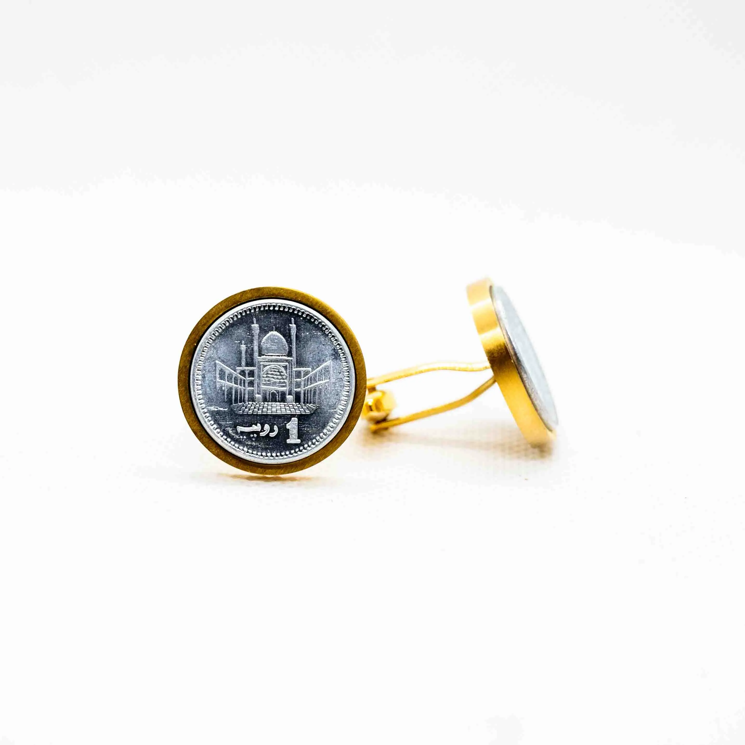 Pakistan 1 Rupee Cufflinks