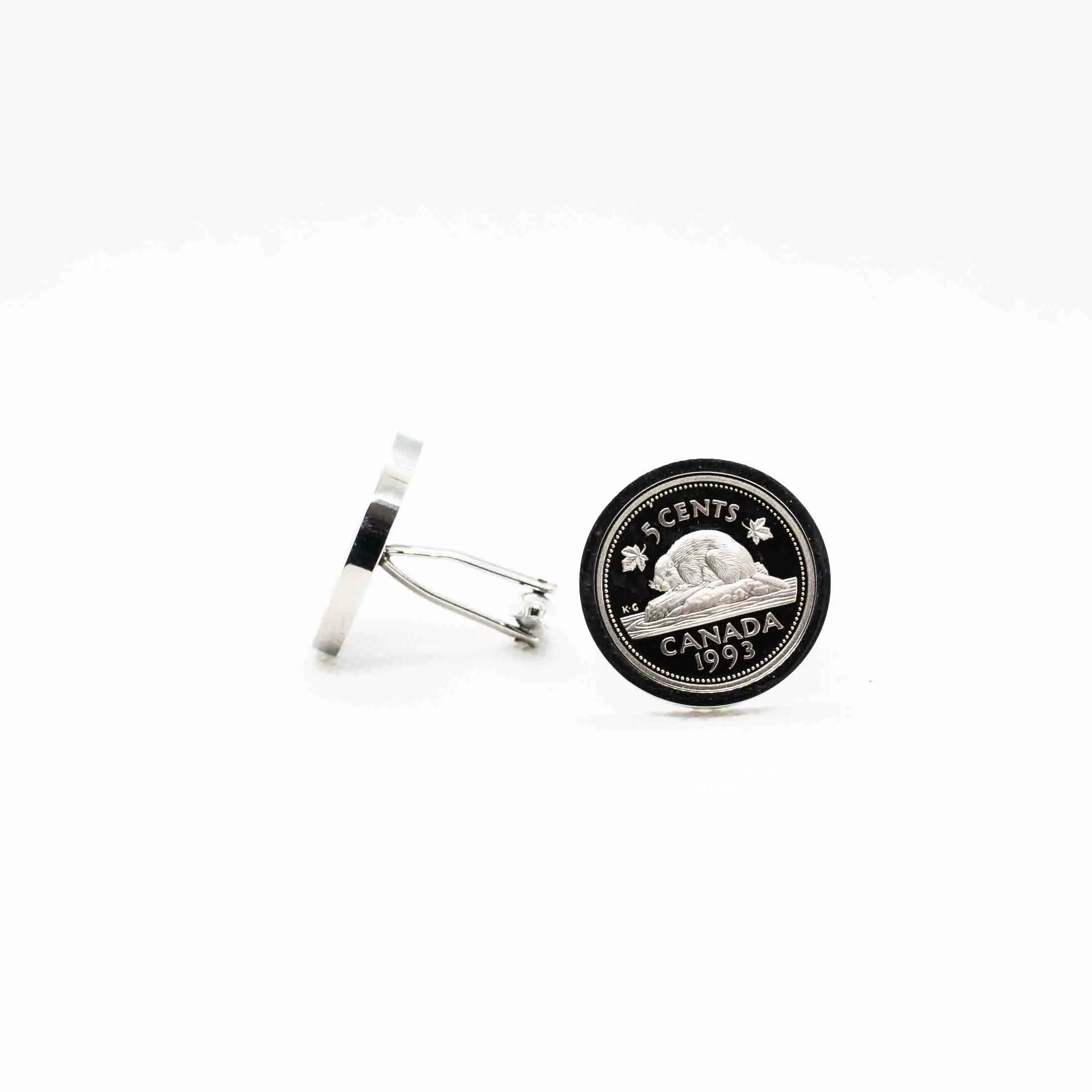 Canada PROOF 5 Cent Coin Cufflink