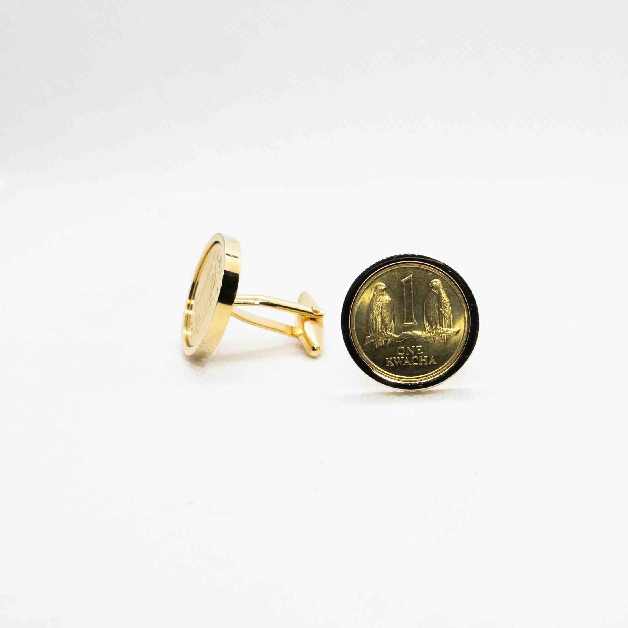 Zambia 1 Kwacha  Cufflinks