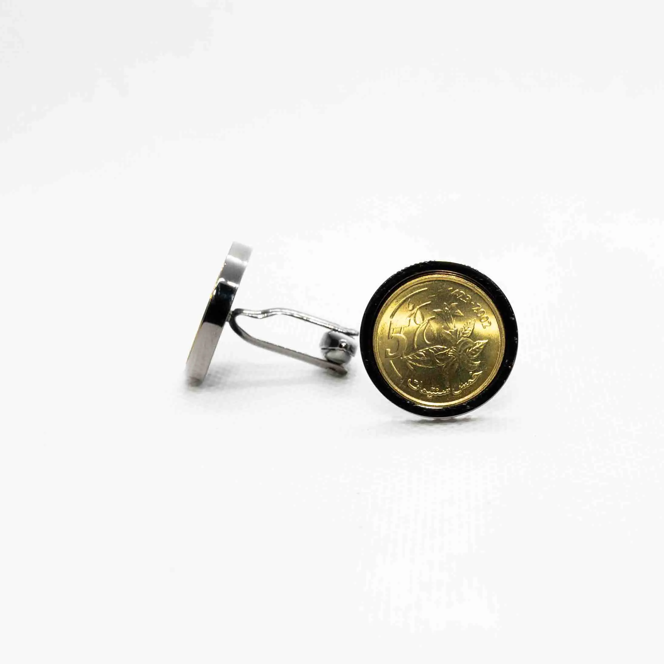 Morocco 5 Santimat Centimes Cufflinks