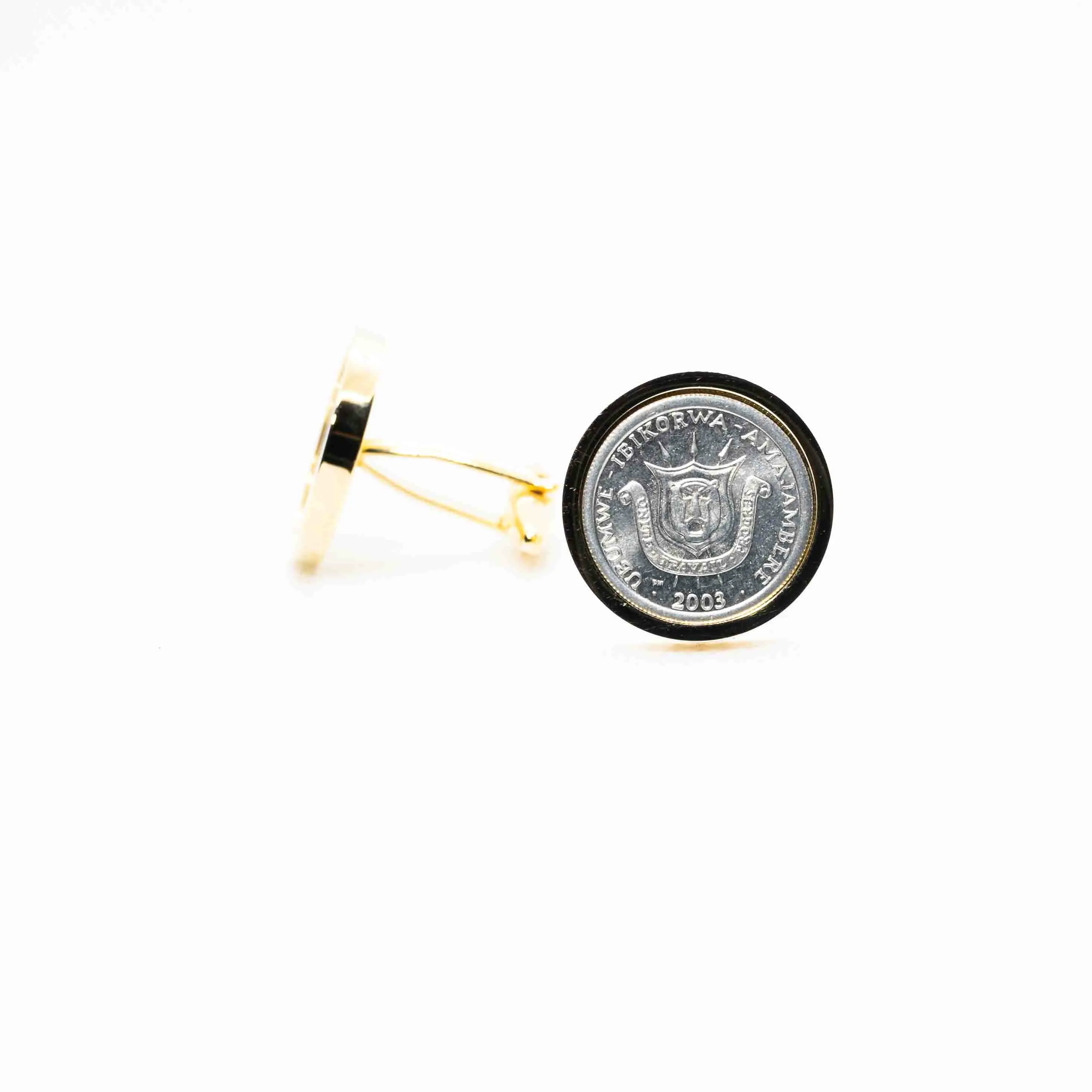 Burundi 1 Franc Coin Cufflinks
