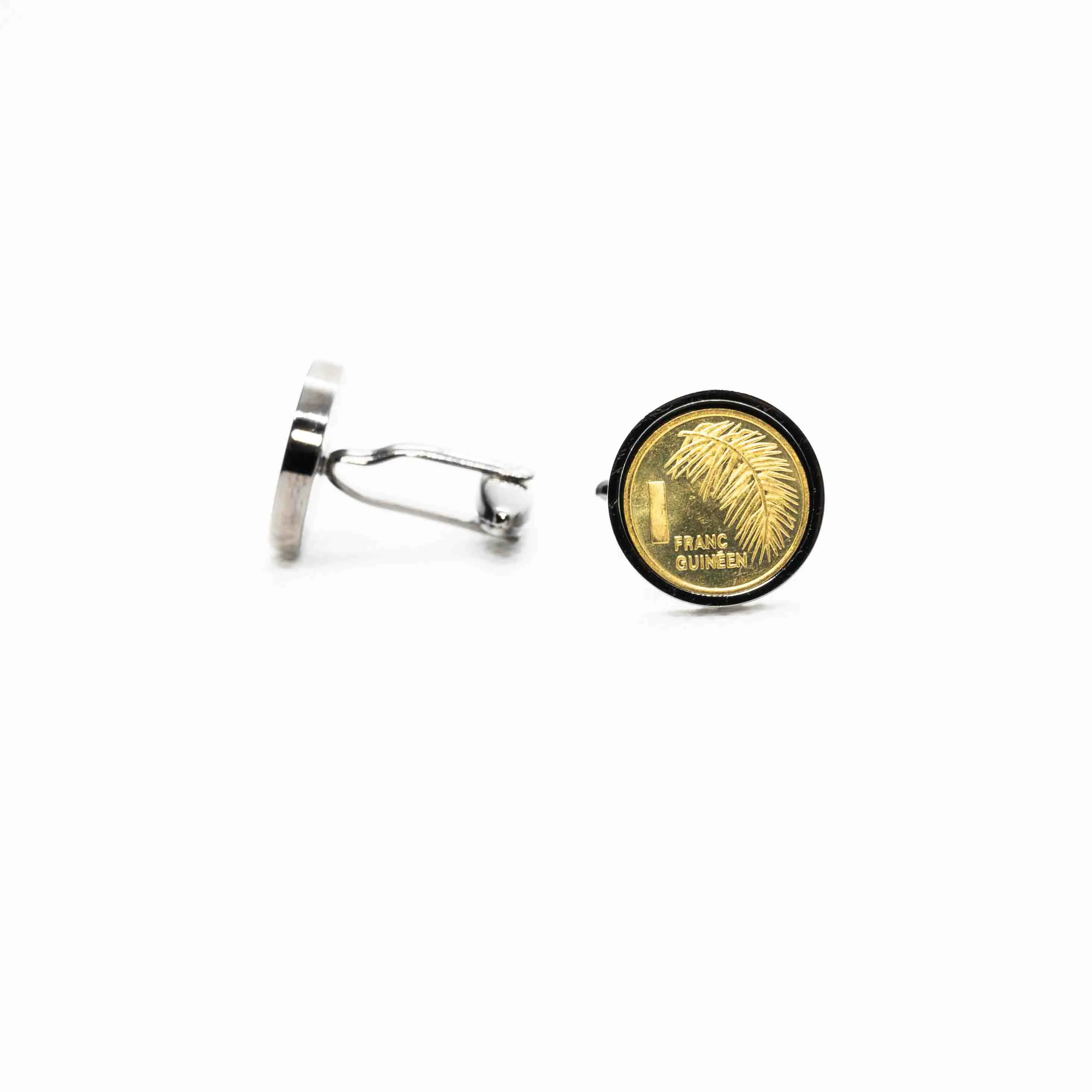 Guinea 1 Franc Guineen Coin Cufflinks