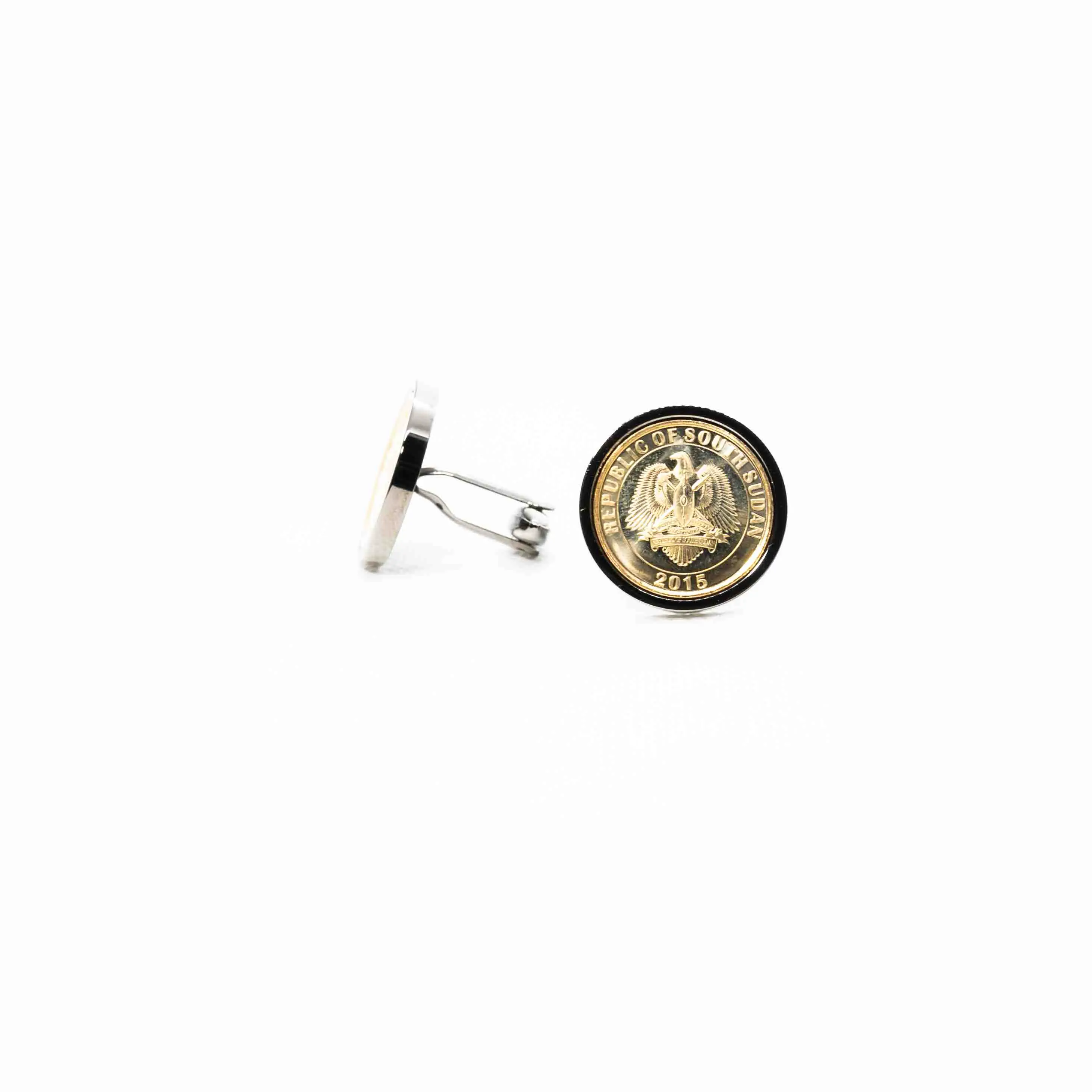 South Sudan 20 Piasters Cents Cufflinks