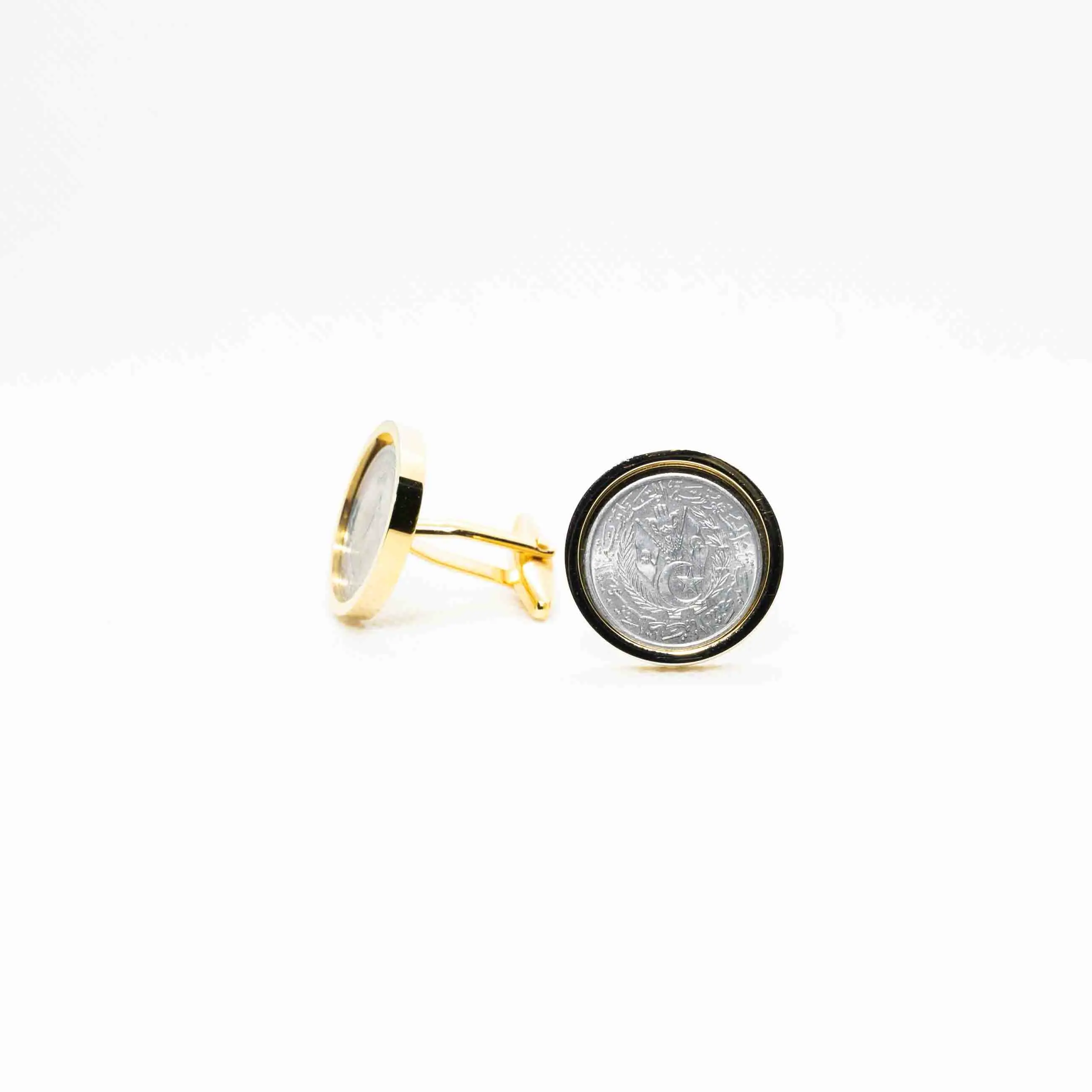 Algeria 1 Centime Coin Cufflinks