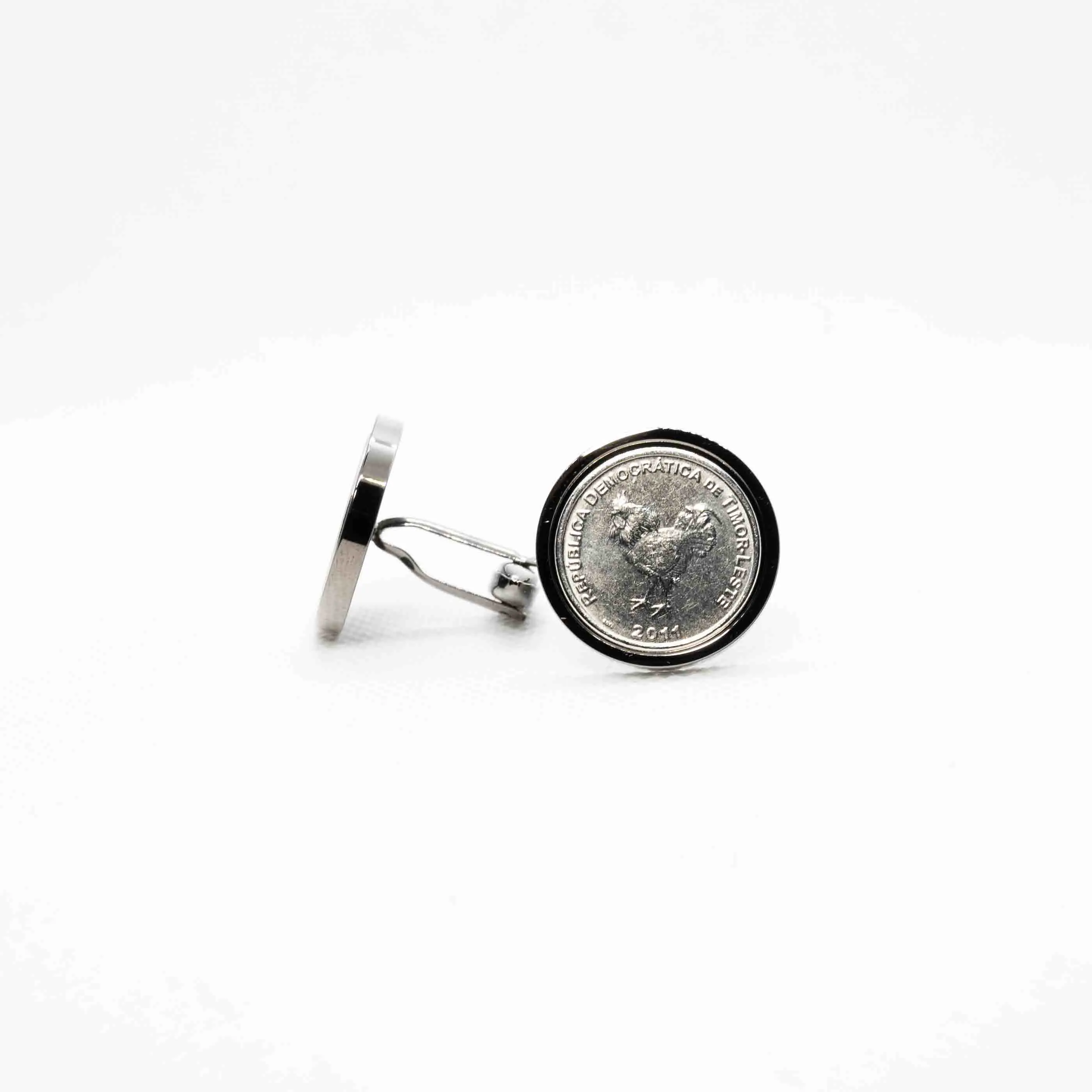 Timor - Leste 10 Centavos Coin Cufflinks