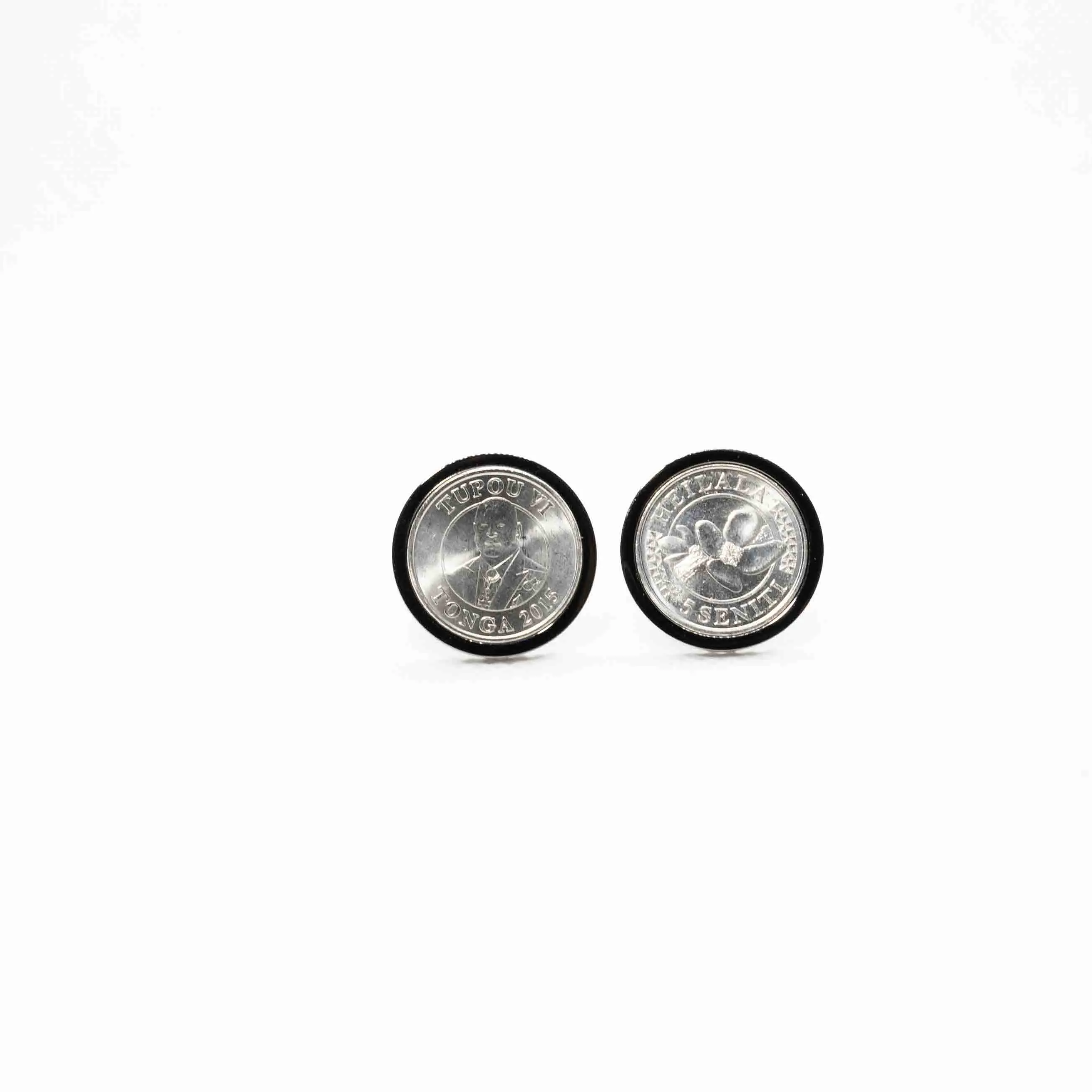 Tonga 5 Seniti Coin Cufflinks