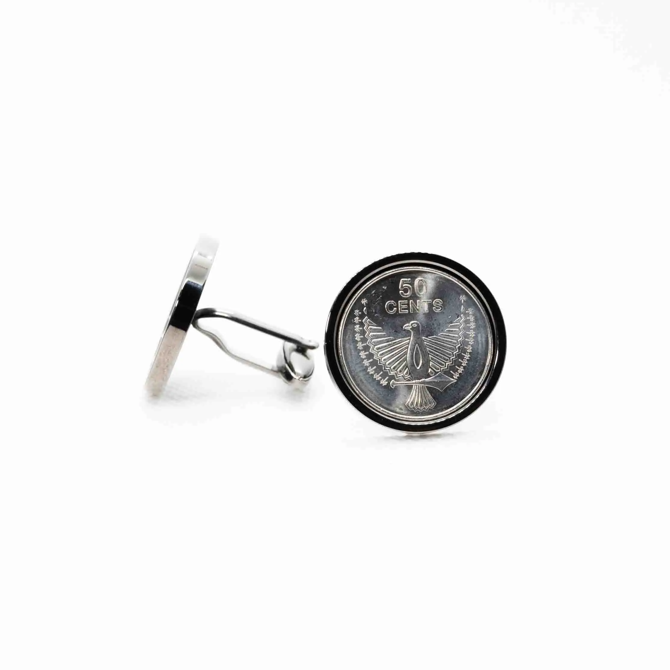 Solomon Islands 50 Cents Coin Cufflinks
