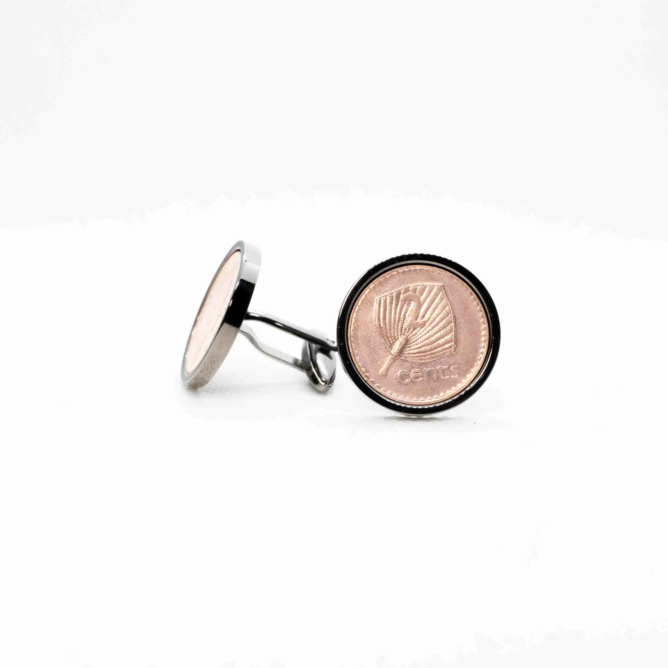 Fiji 2 Cents Cufflinks