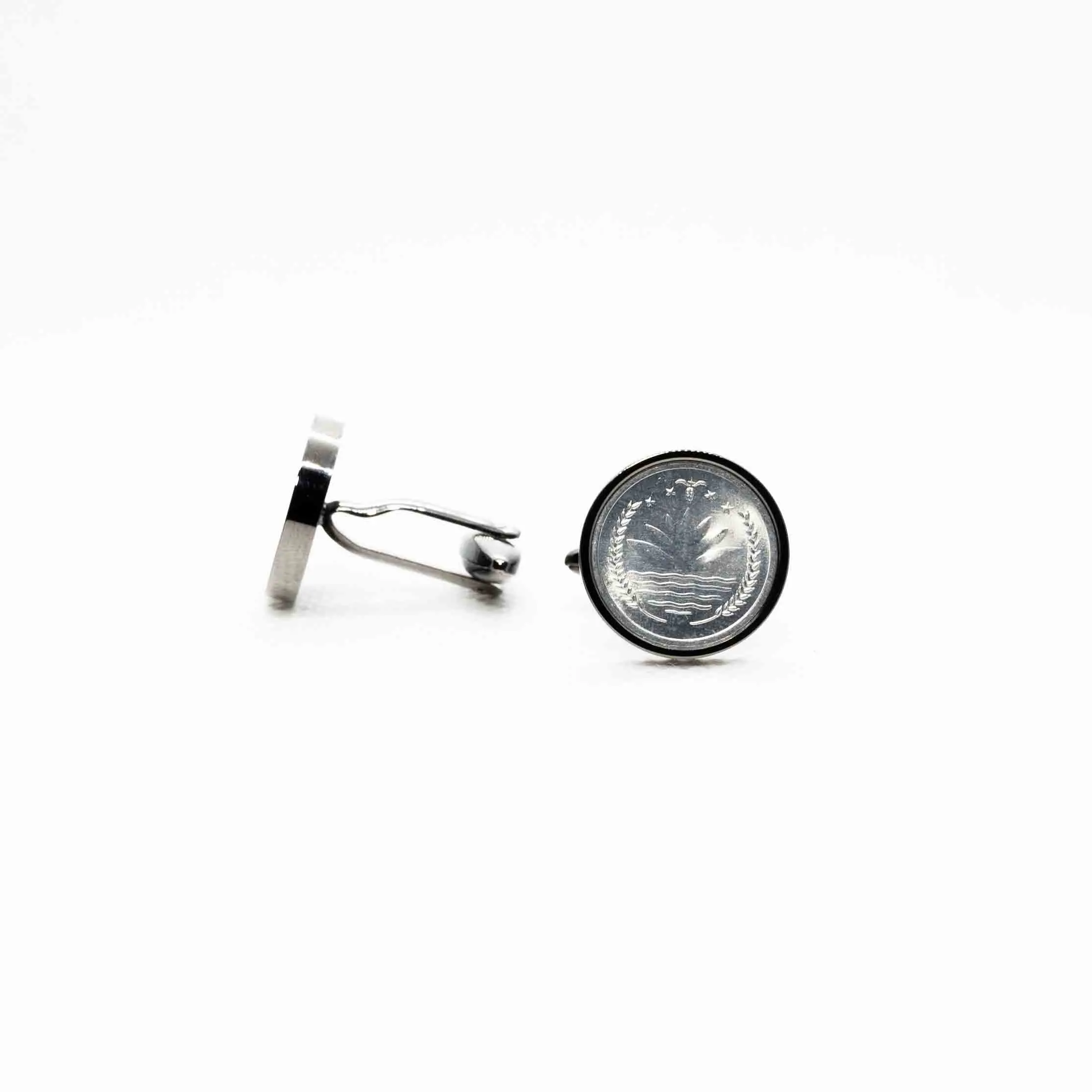 Bangladesh 1 Poisha Coin Cufflinks