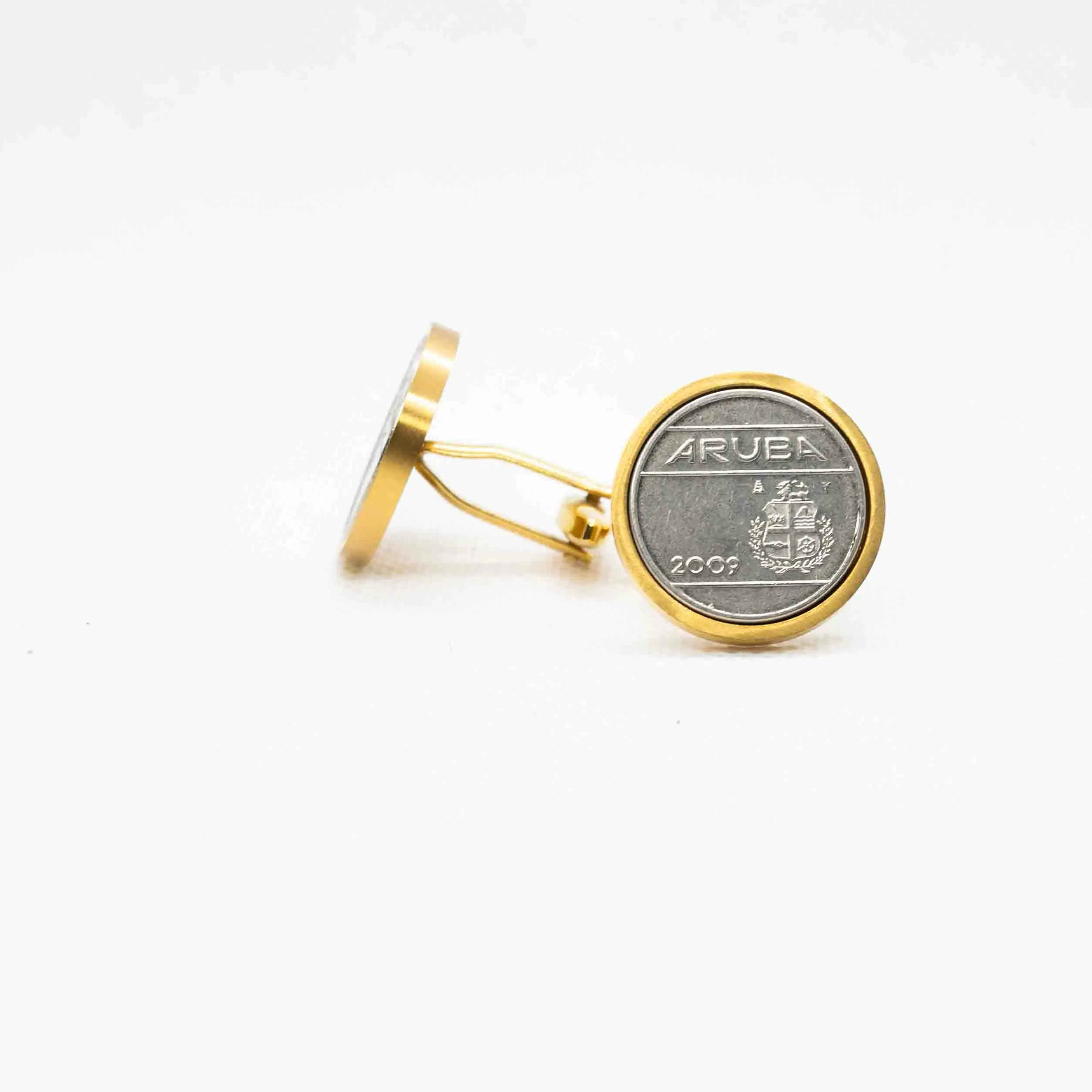 Aruba 25 Cents  Coin Cufflink