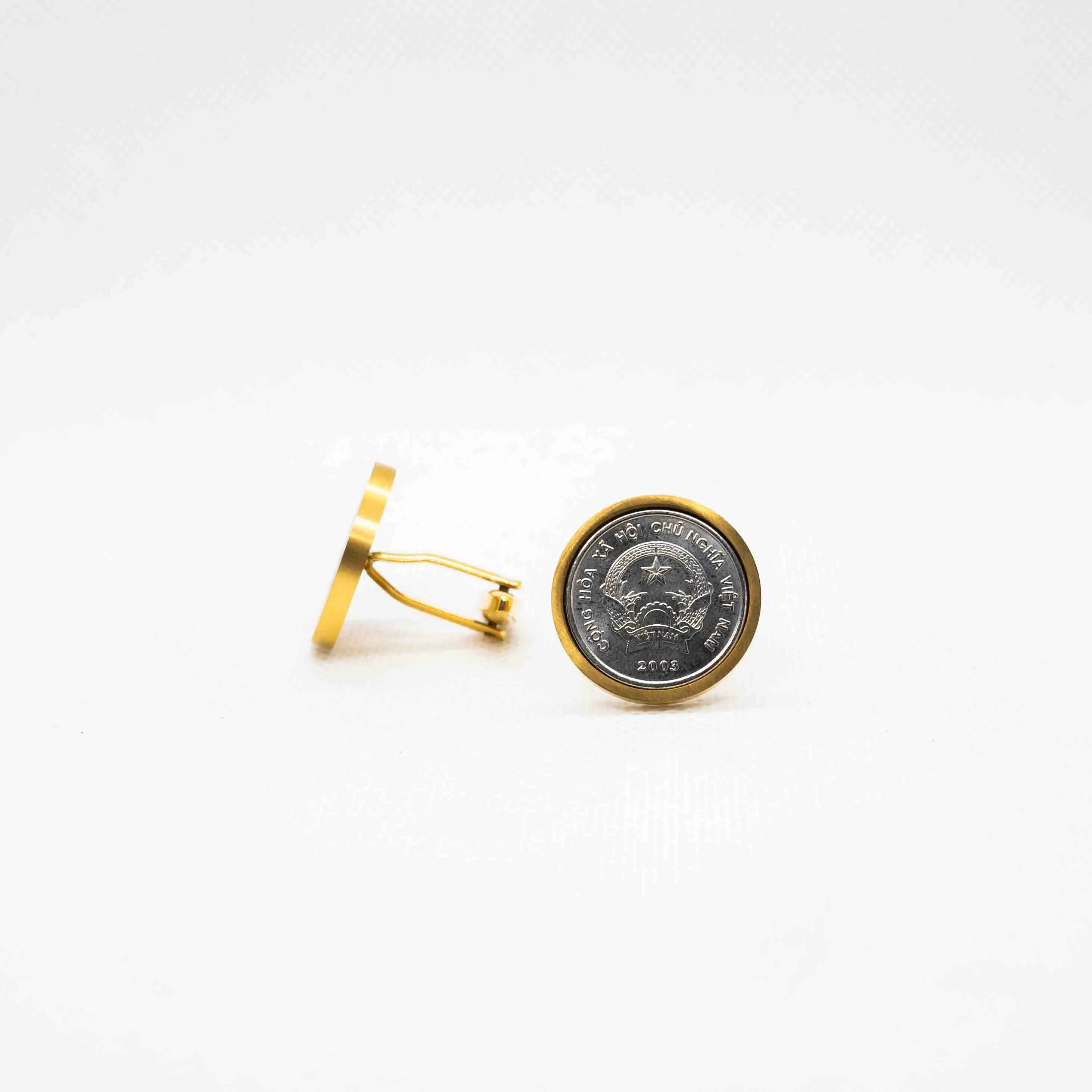 Vietnam 200 Dong Coin Cufflinks