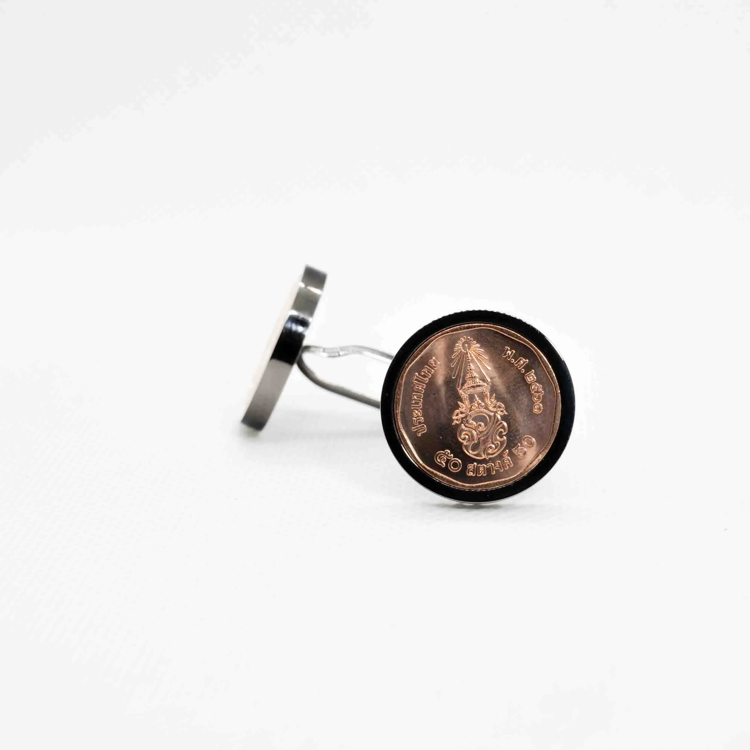 Thailand 50 Satang Cufflinks